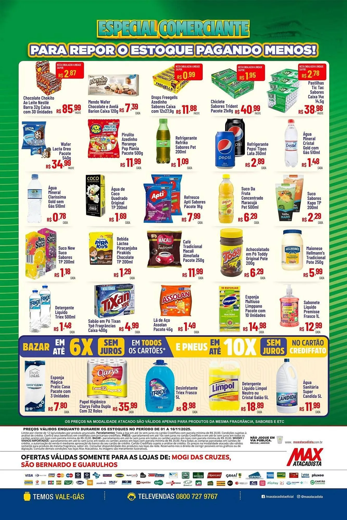 Encarte de Encarte Max Atacadista 1 de novembro até 16 de novembro 2025 - Pagina 4