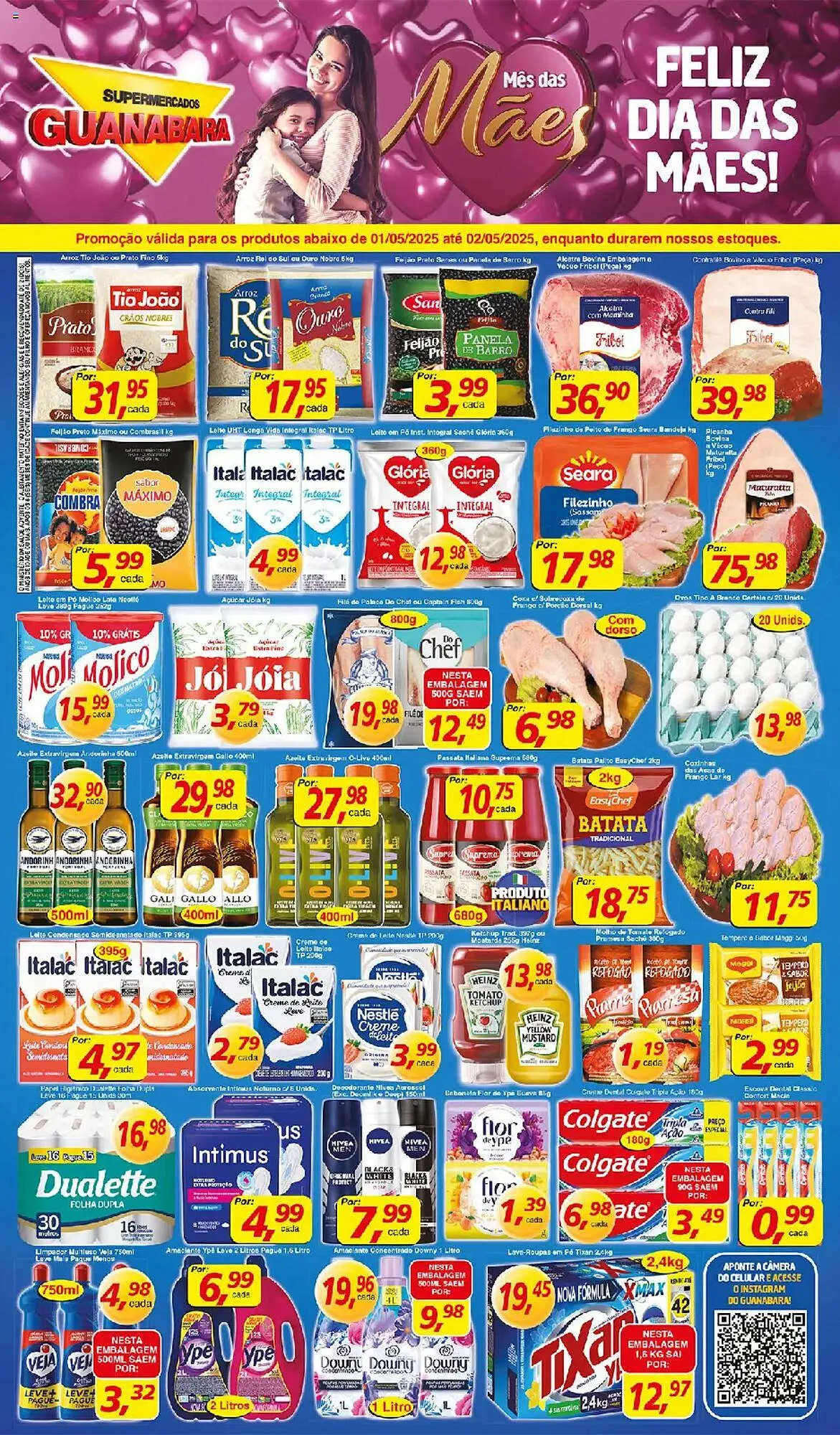 Encarte de Catálogo Supermercados Guanabara 1 de maio até 2 de maio 2025 - Pagina 1