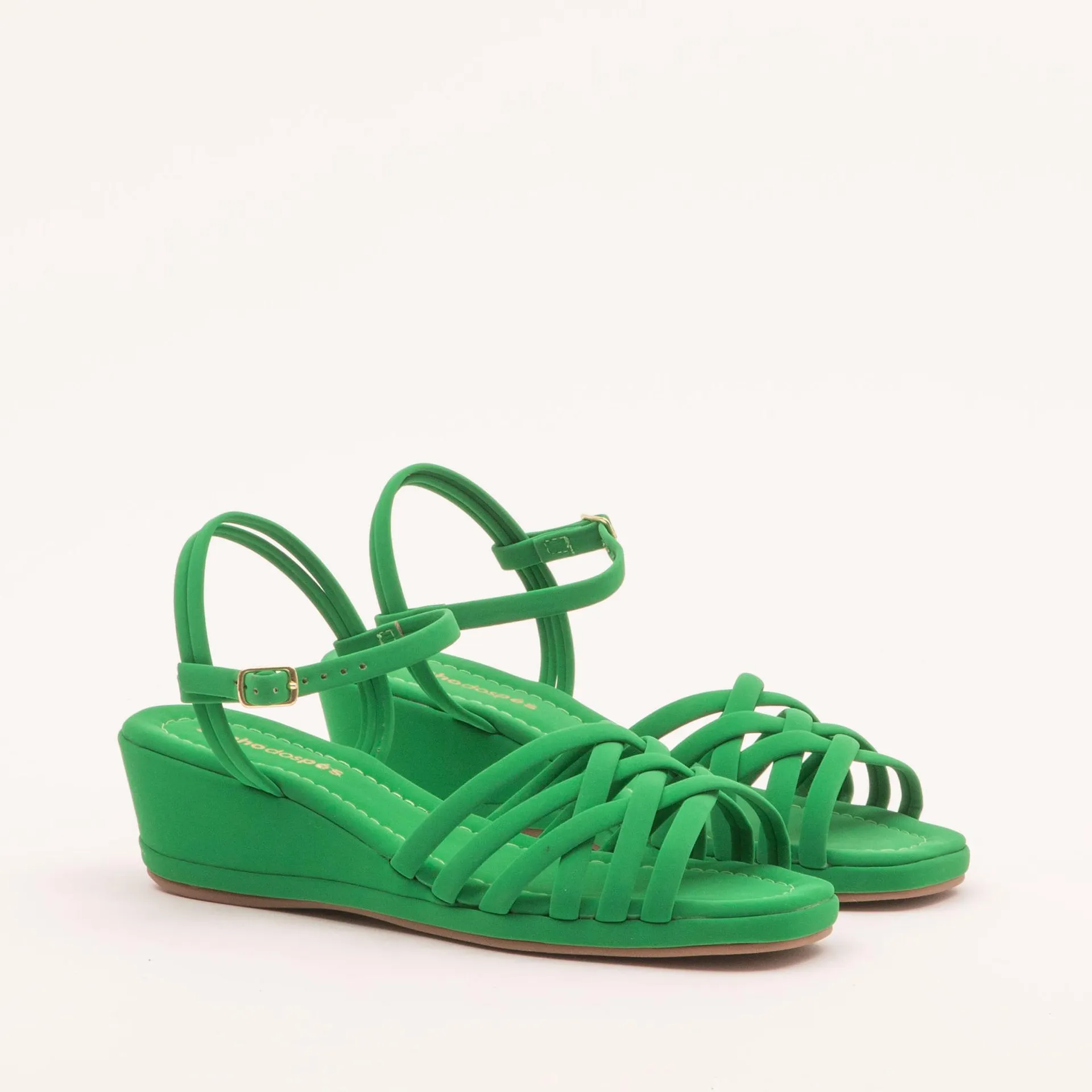 Anabela tiras transpassadas - CAMPO