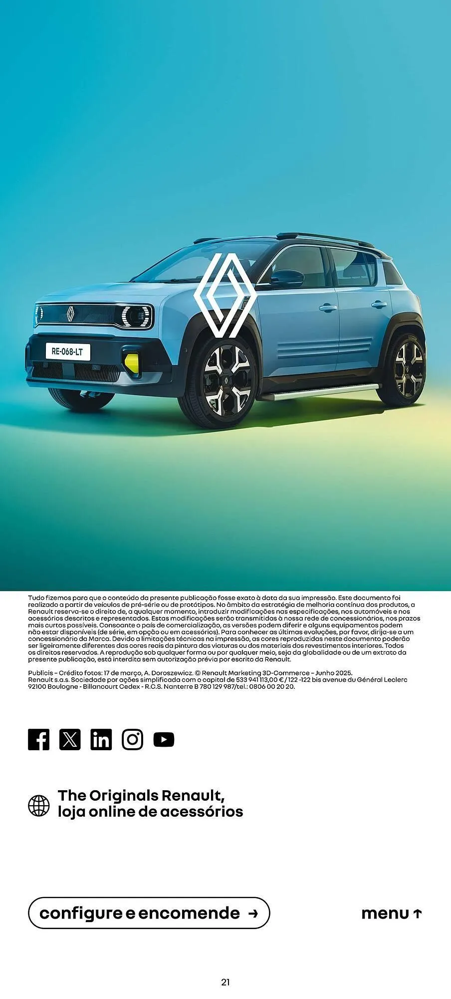 Encarte de Catálogo Renault 5 de agosto até 31 de dezembro 2025 - Pagina 21