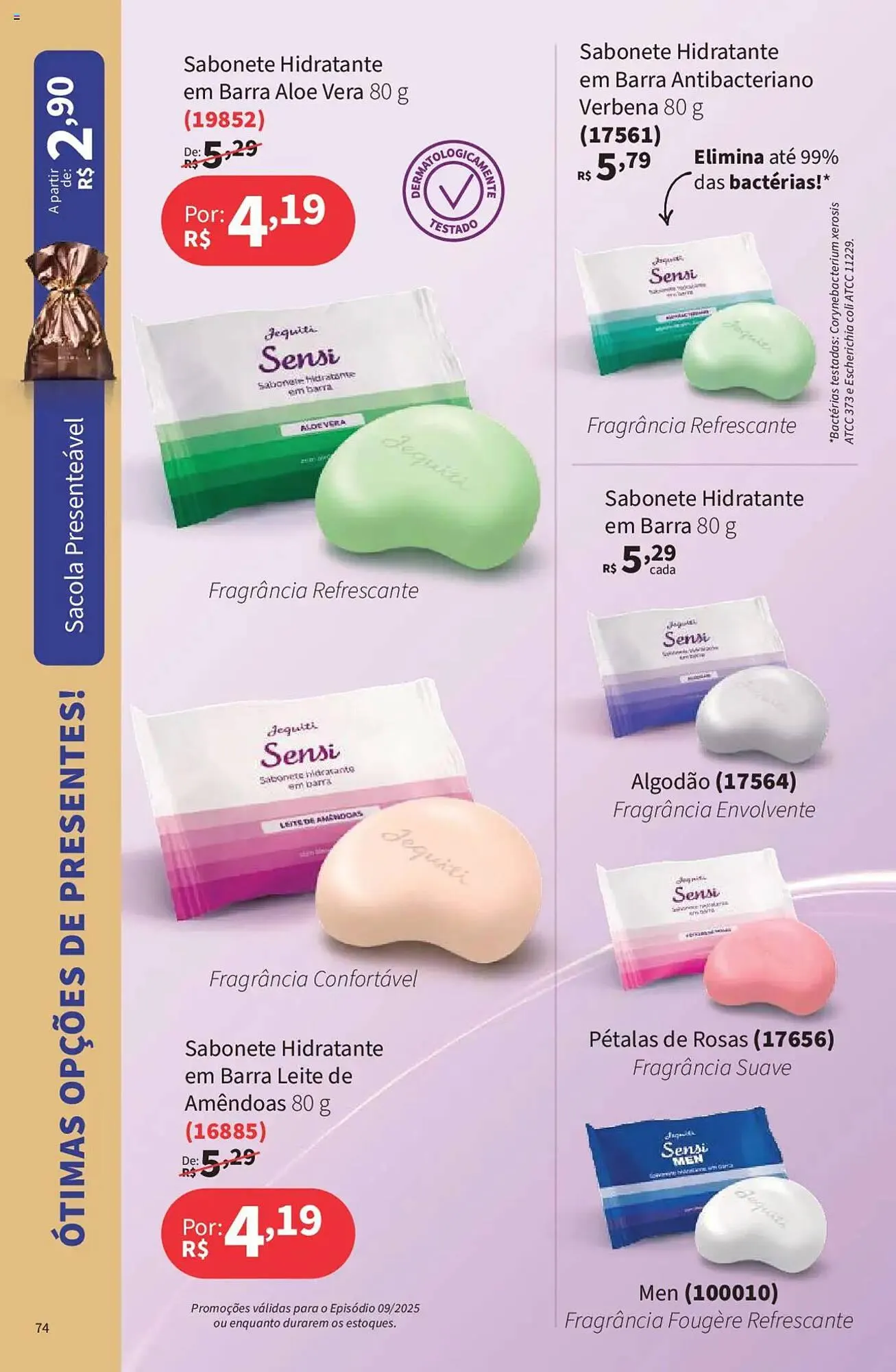 Encarte de Catálogo Jequiti 19 de junho até 17 de julho 2025 - Pagina 74