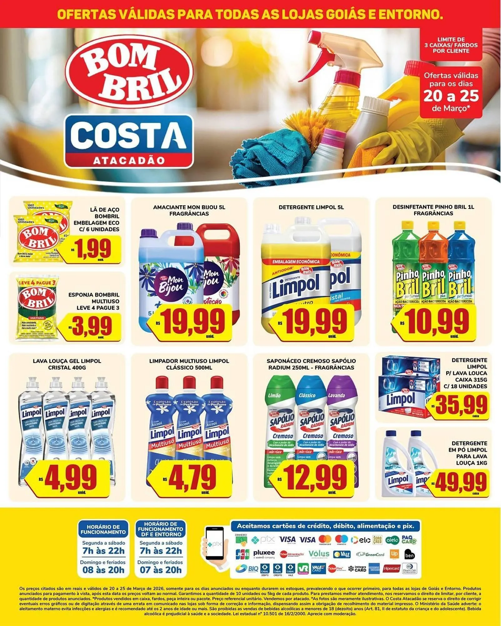 Encarte de Tabloide Costa Atacadão 20 de março até 25 de março 2026 - Pagina 1