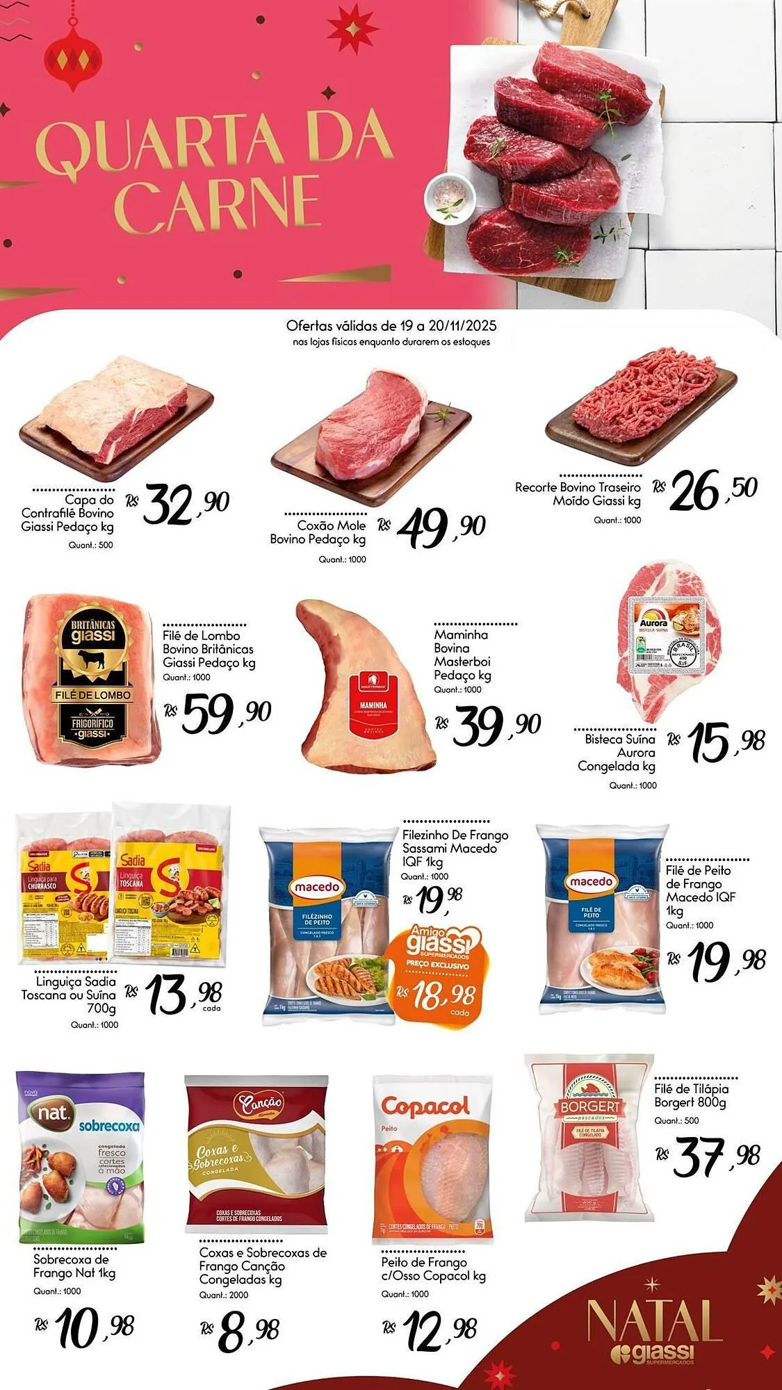 Encarte de Encarte Giassi Supermercados 19 de novembro até 20 de novembro 2025 - Pagina 1