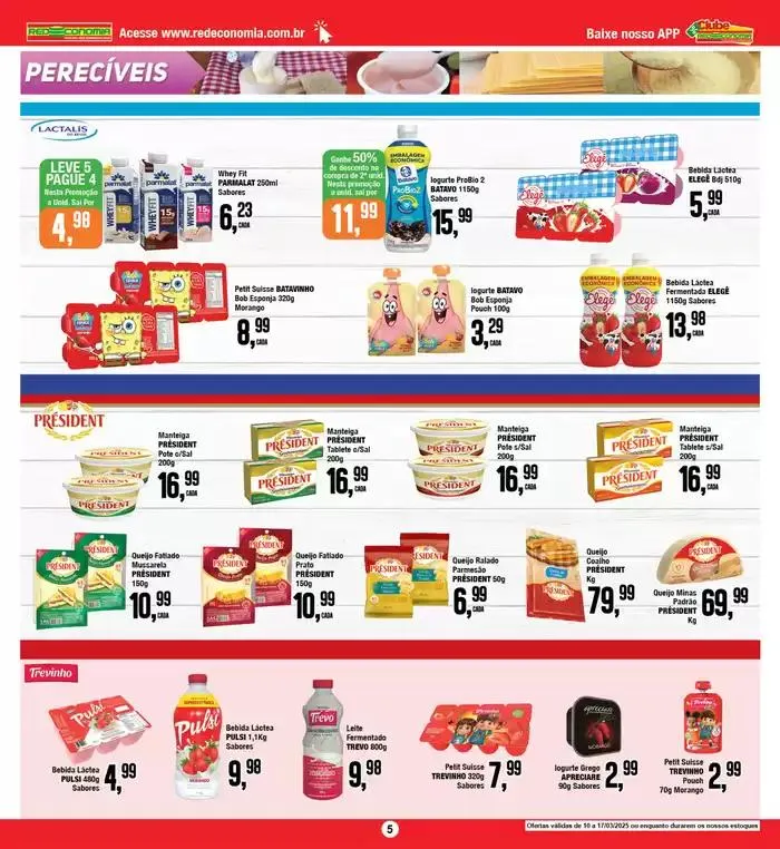Encarte de Ofertas Rede Economia 10 de março até 17 de março 2025 - Pagina 3