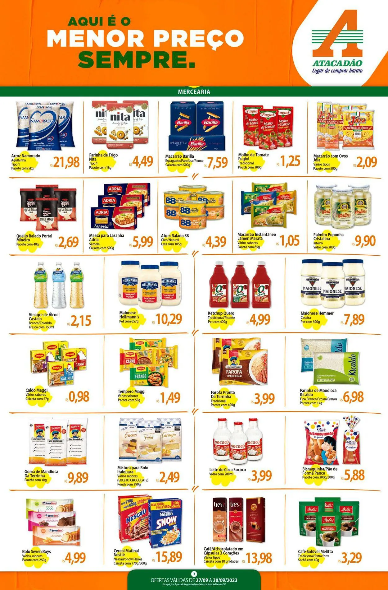 Encarte de Atacadão - SP - Barueri 27 de setembro até 30 de setembro 2023 - Pagina 3