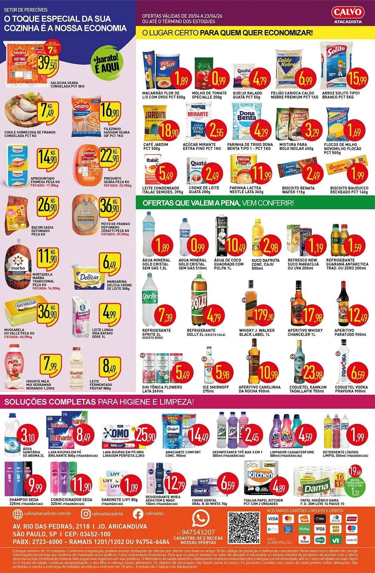 Encarte de Folheto Calvo Atacadista 20 de abril até 23 de abril 2026 - Pagina 1