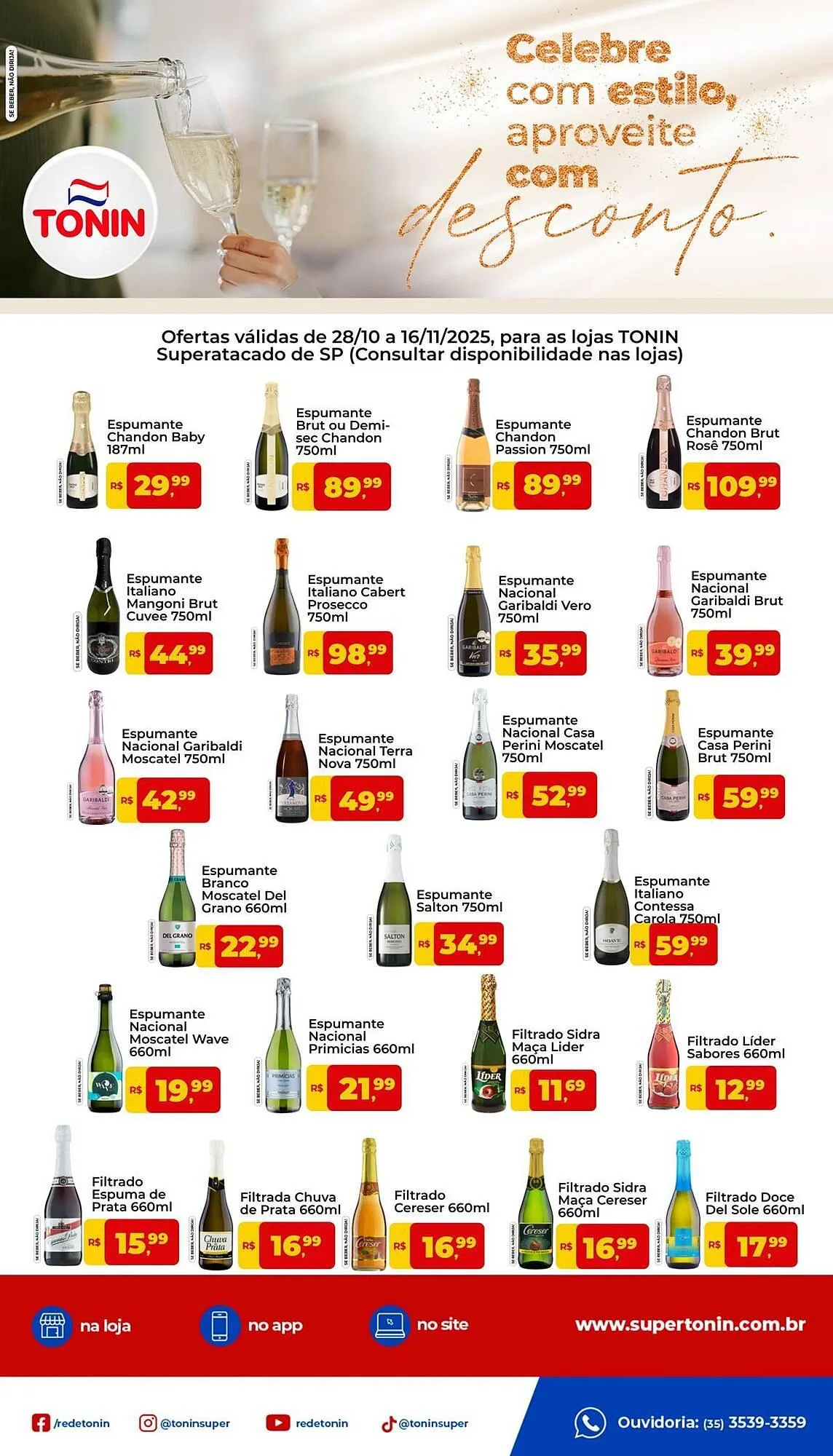 Encarte de Catálogo Tonin Superatacado 3 de novembro até 16 de novembro 2025 - Pagina 1
