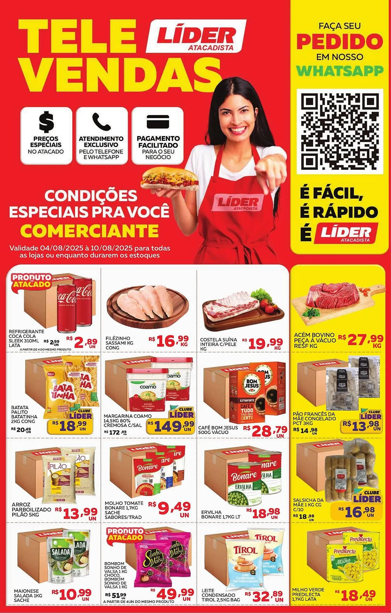 Encarte de Catálogo Lider Atacadista 4 de agosto até 10 de agosto 2025 - Pagina 1