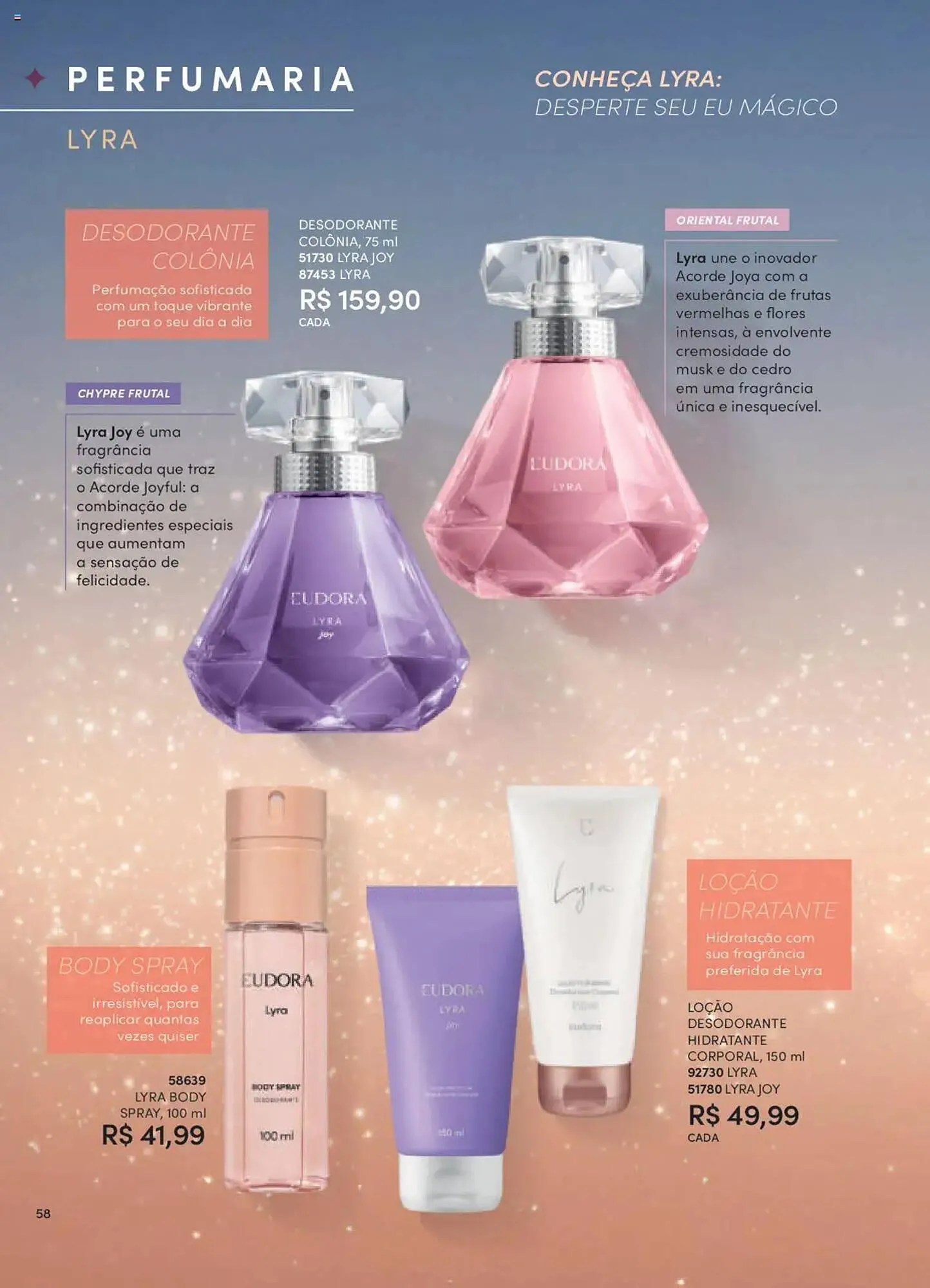 Encarte de Catálogo Eudora 8 de setembro até 3 de outubro 2025 - Pagina 58