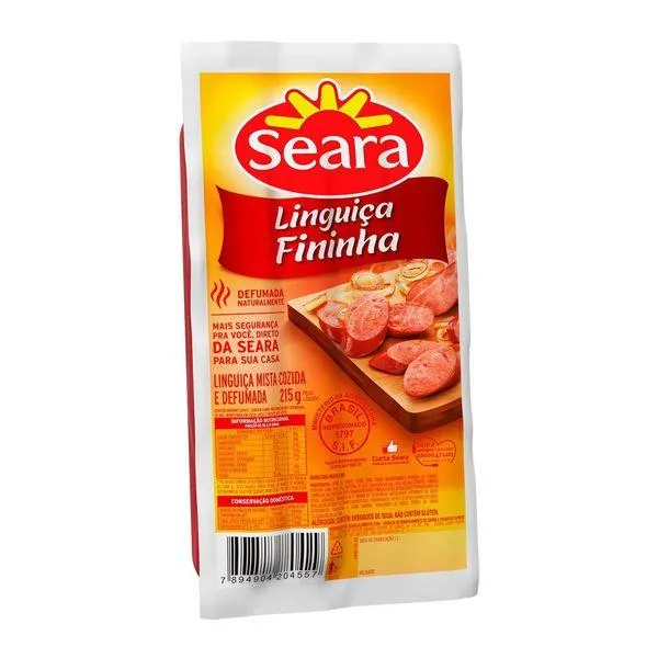 Linguiça Seara Fininha Defumada 215g
