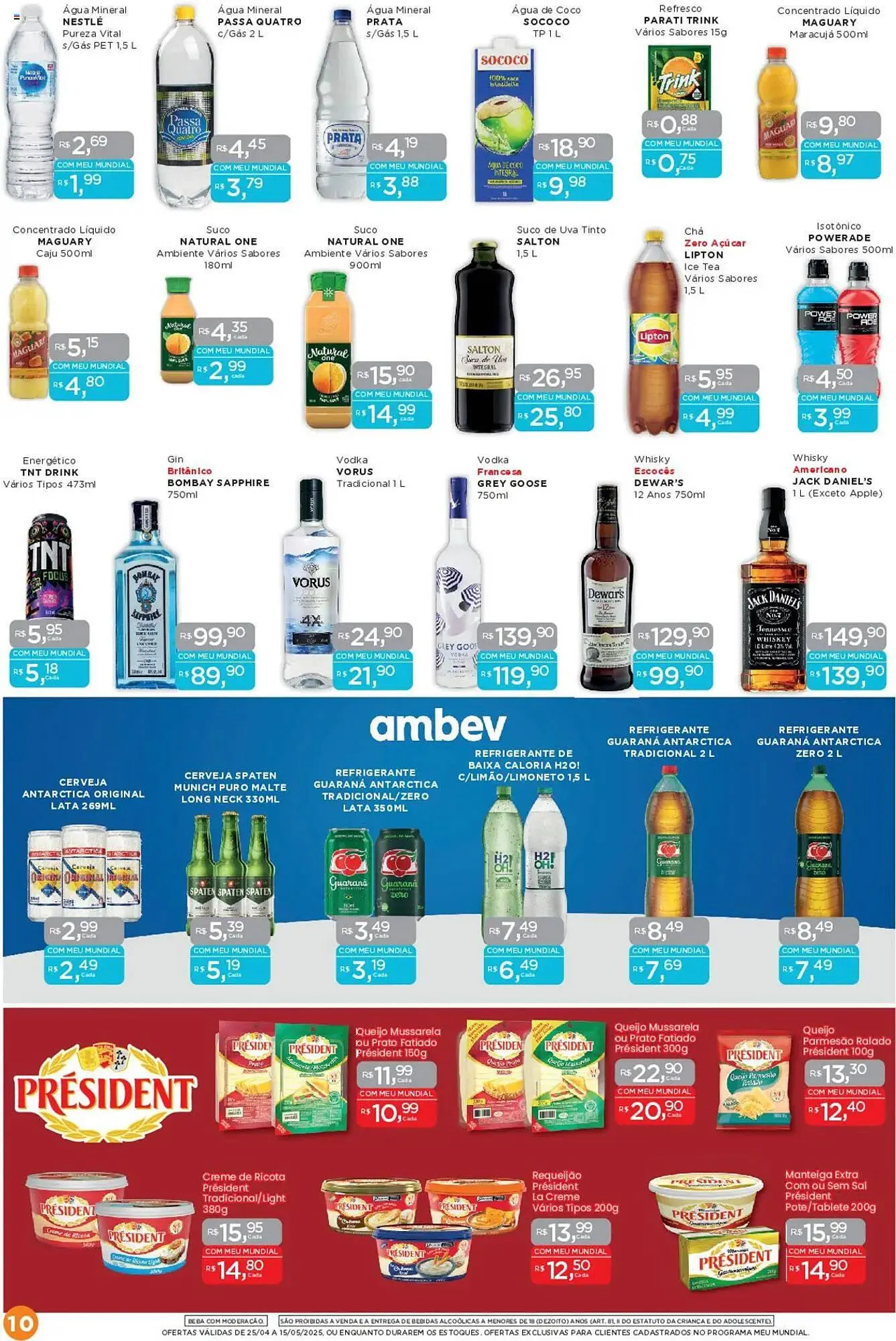 Encarte de Catálogo Supermercados Mundial 25 de abril até 15 de maio 2025 - Pagina 10