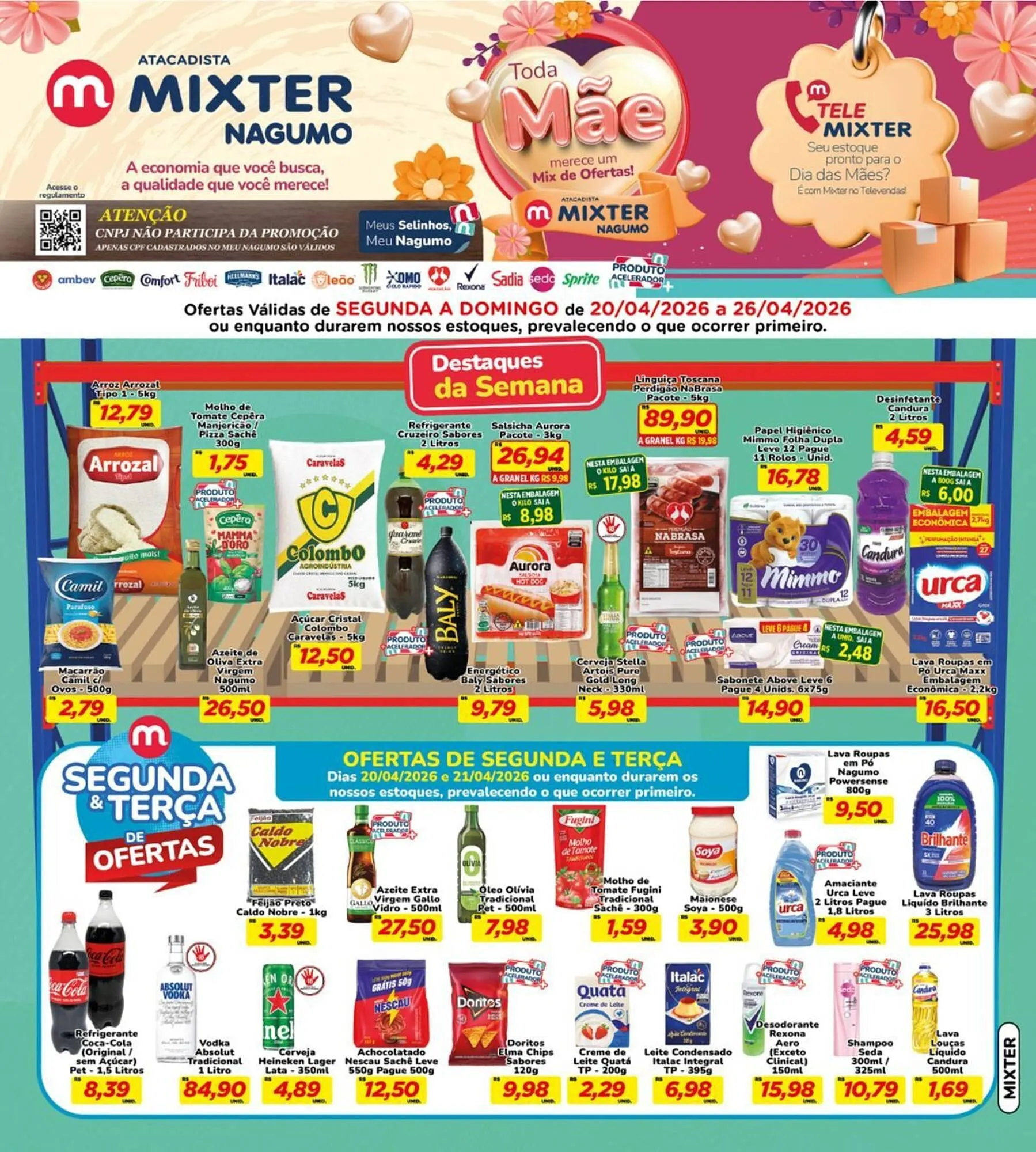 Encarte de Folheto Nagumo 20 de abril até 26 de abril 2026 - Pagina 1
