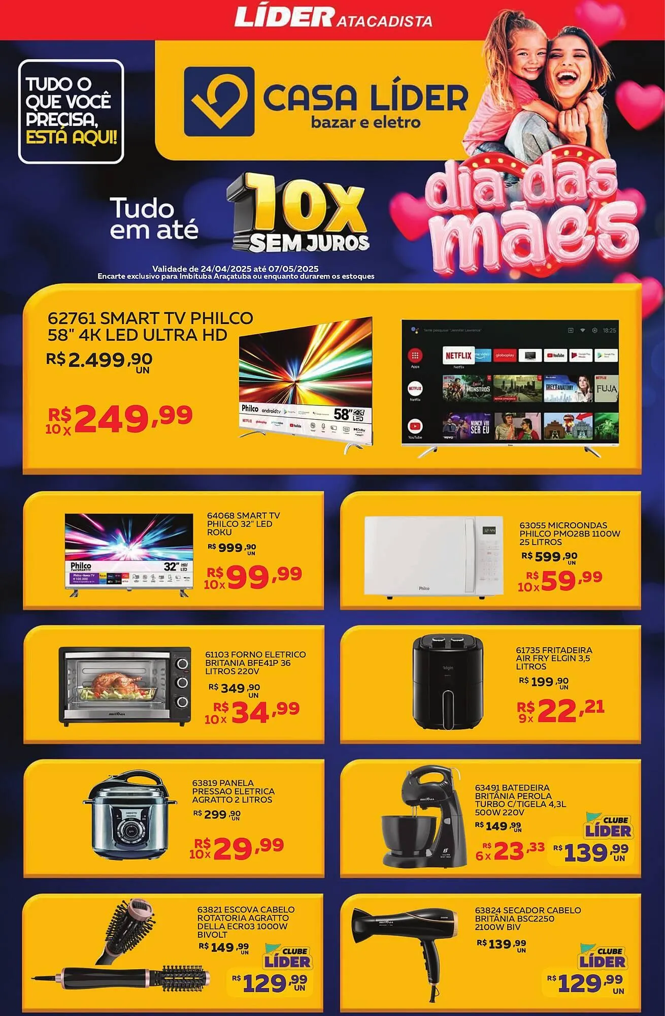 Encarte de Catálogo Lider Atacadista 24 de abril até 7 de maio 2025 - Pagina 1