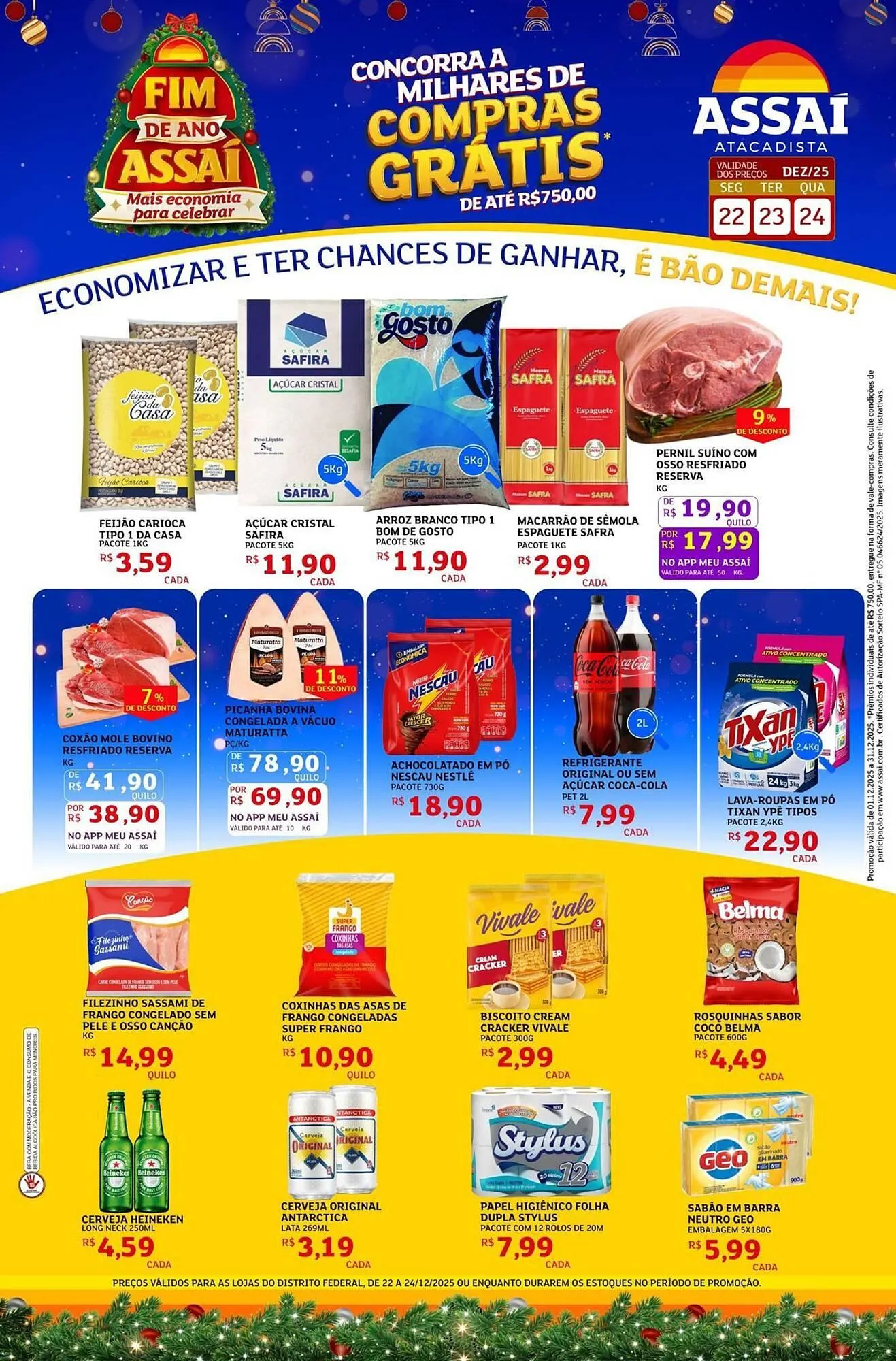 Encarte de Encarte Assaí Atacadista 22 de dezembro até 24 de dezembro 2025 - Pagina 1