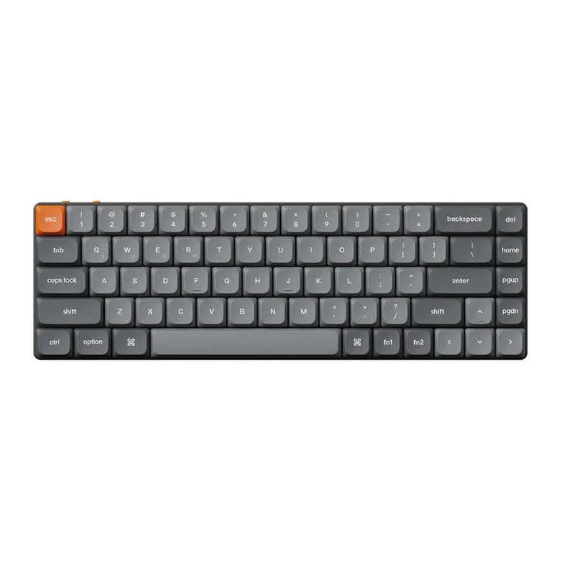 Teclado Mecanico Keychron K7 Max, RGB, Wireless, Switch Vermelho, Cinza, K7M-H1