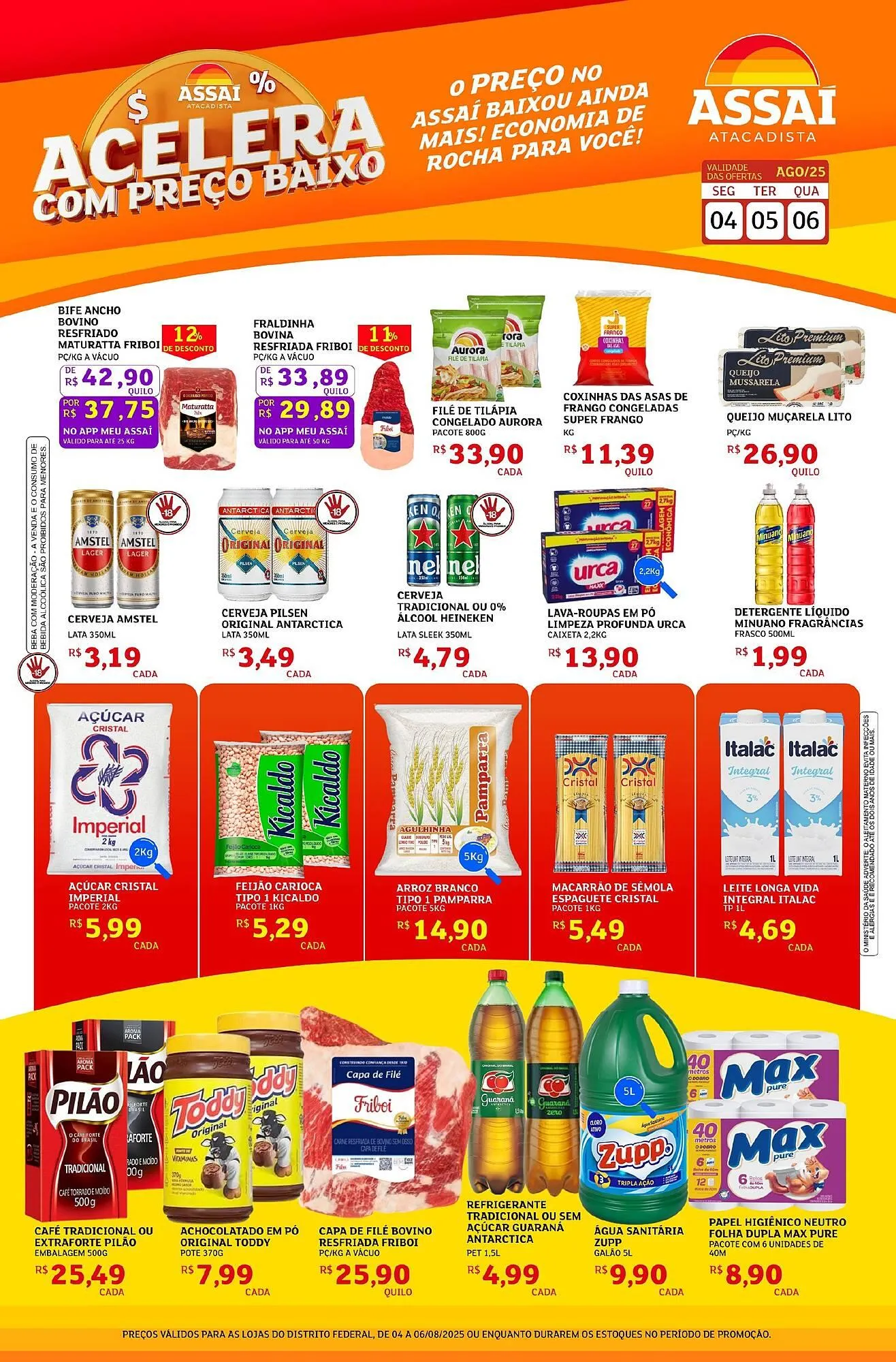 Encarte de Catálogo Assaí Atacadista 4 de agosto até 6 de agosto 2025 - Pagina 1