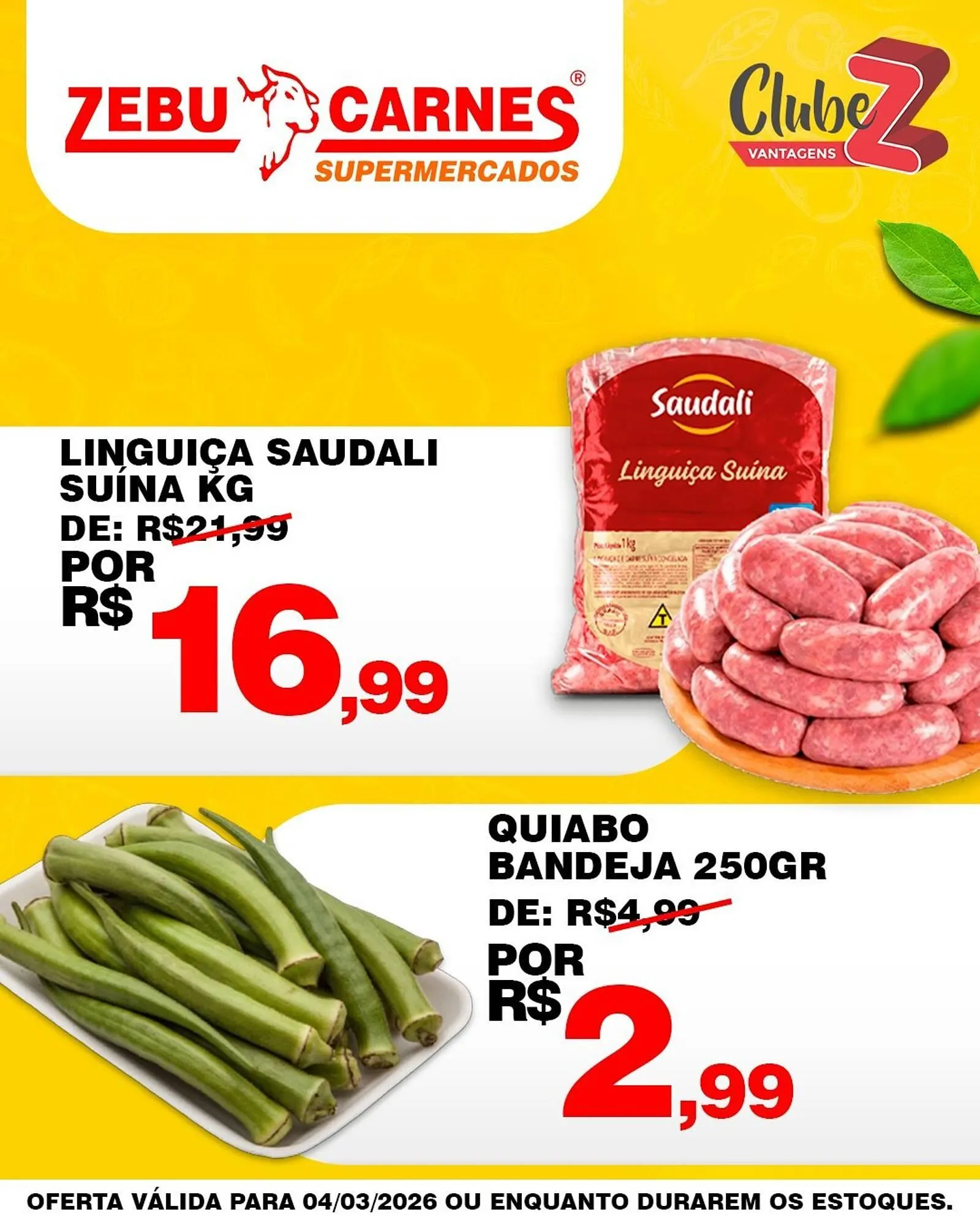 Encarte de Catálogo Zebu Carnes Supermercados 3 de março até 4 de março 2026 - Pagina 5