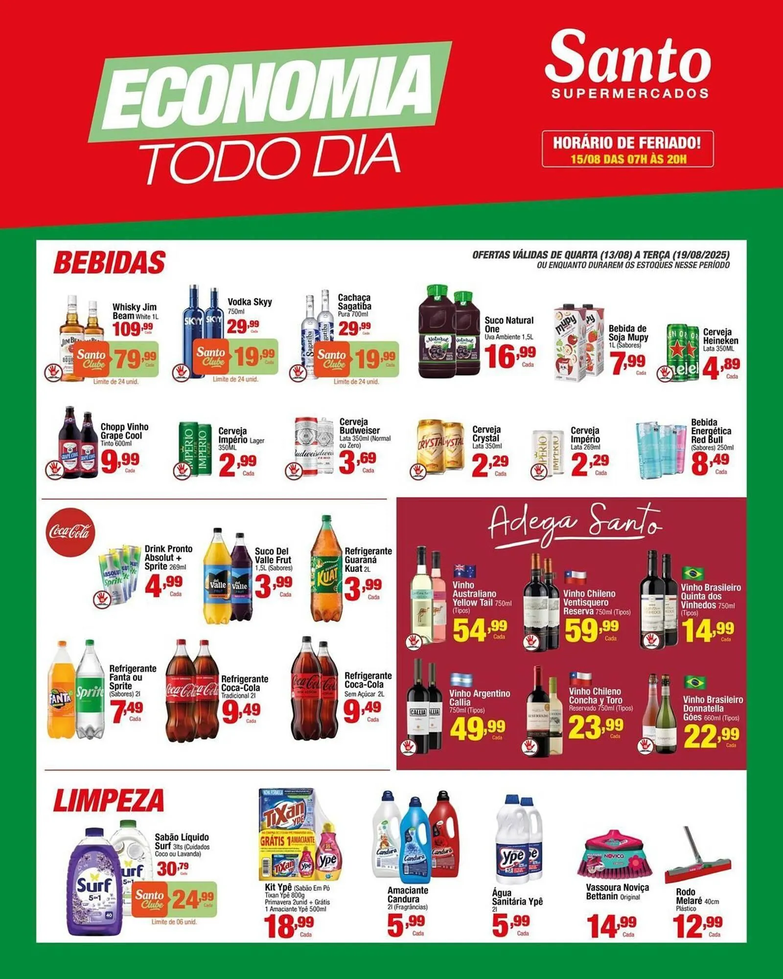 Encarte de Catálogo Santo Supermercados 13 de agosto até 19 de agosto 2025 - Pagina 5