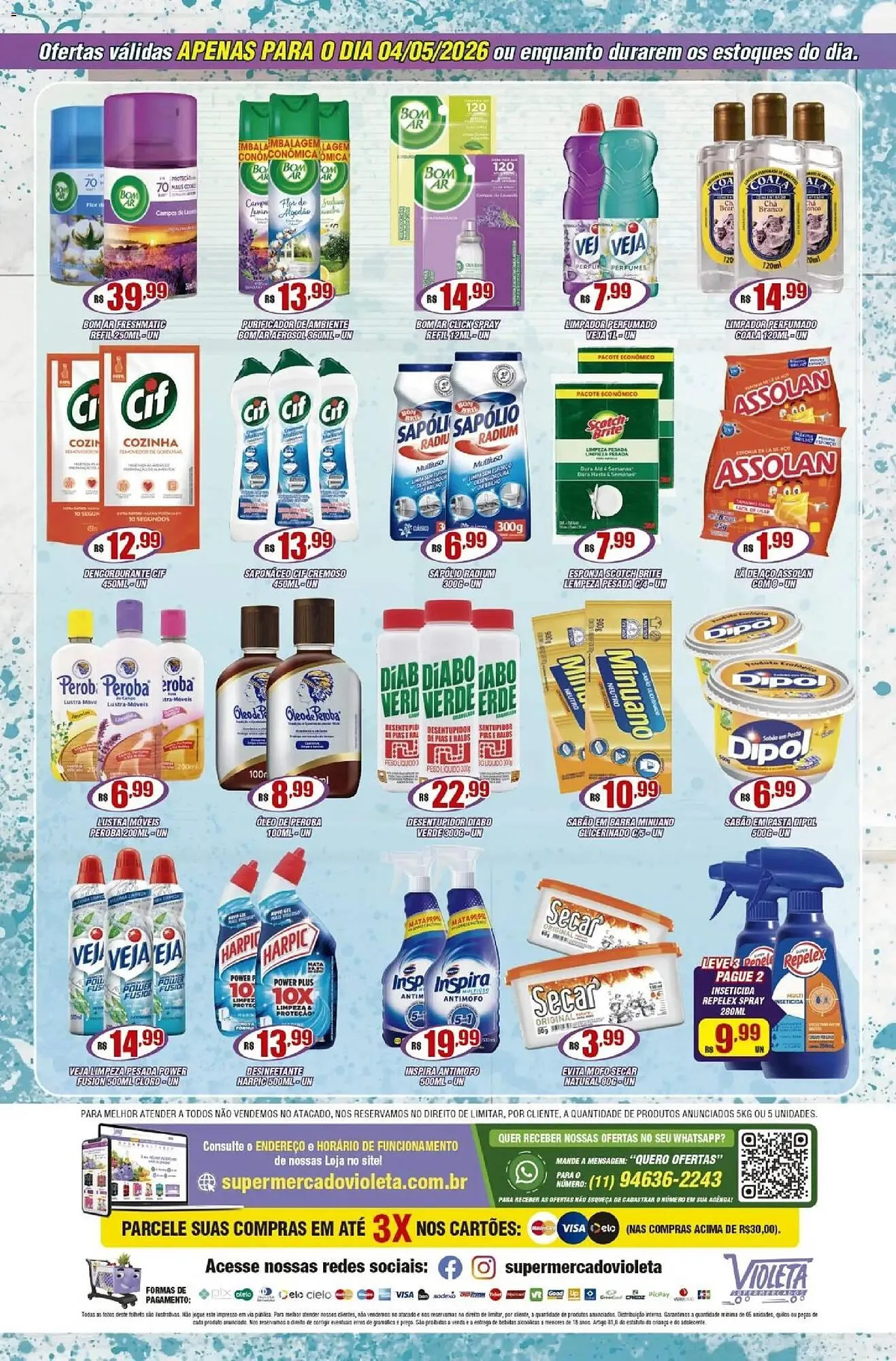 Encarte de Catálogo Violeta Supermercados 4 de maio até 4 de maio 2026 - Pagina 2
