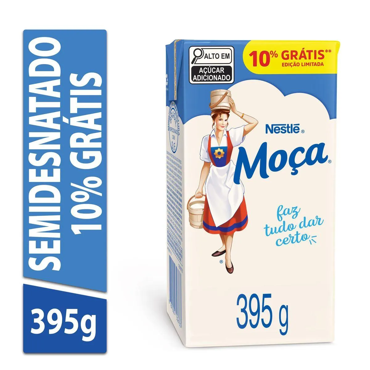 Leite Condensado Moça Semidesnat Tetra Pak 395g Preço Especial