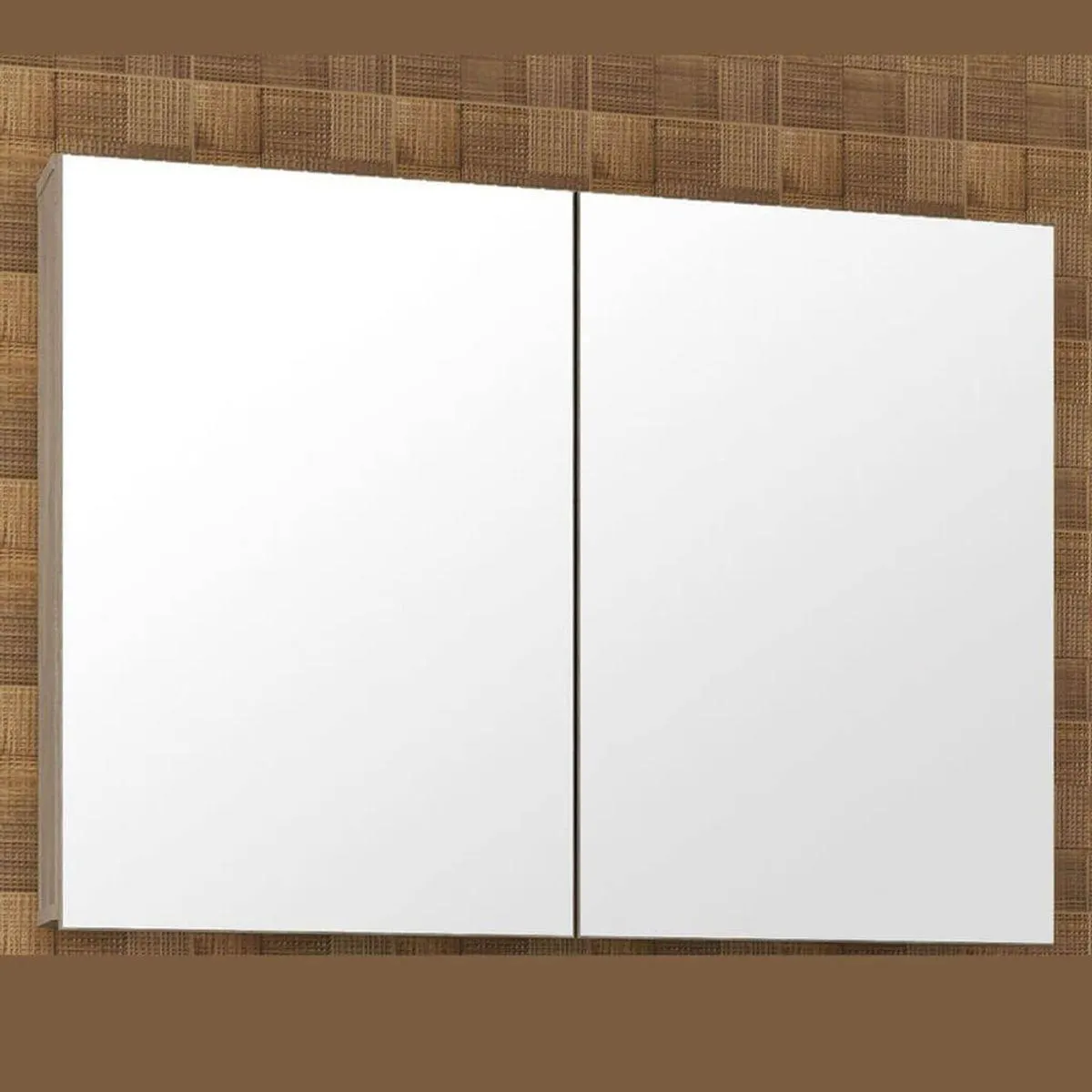 Armário de Banheiro Malbec 100cm com 2 Portas Barrique Argento Móveis Bosi