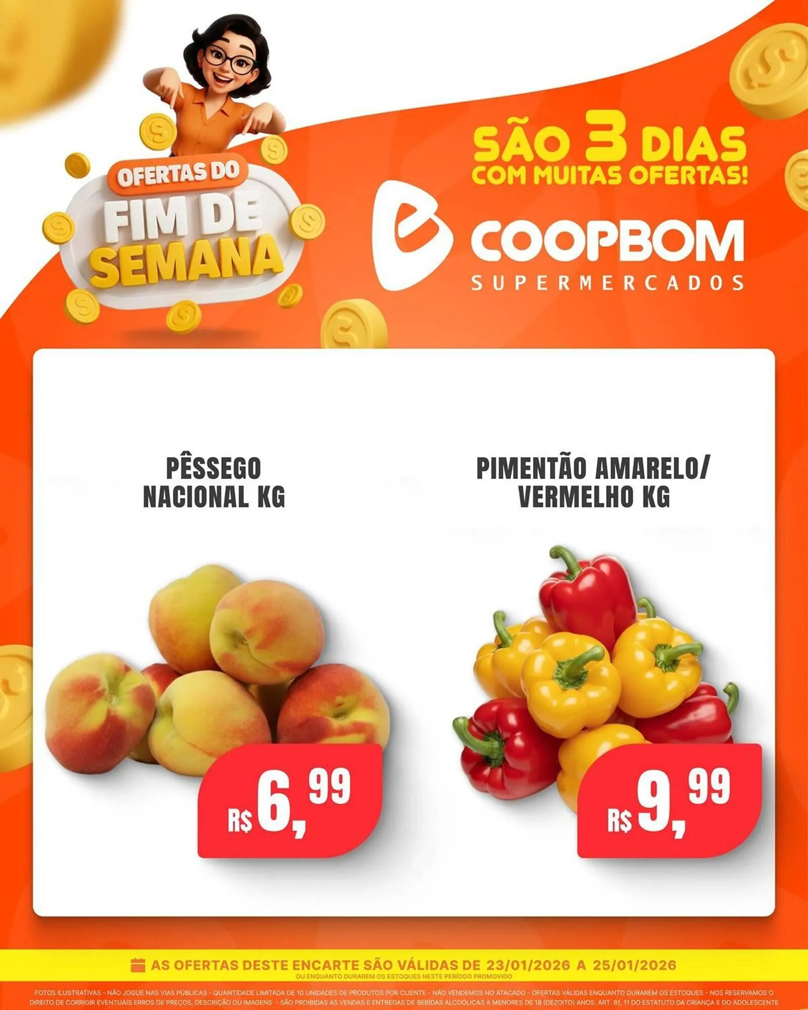 Encarte de Tabloide CoopBom 23 de janeiro até 25 de janeiro 2026 - Pagina 3