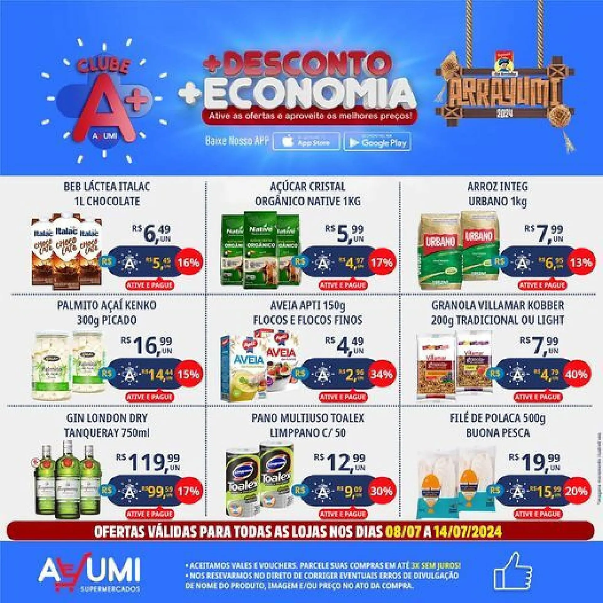 Encarte de Catálogo Ayumi Supermercados 10 de julho até 14 de julho 2024 - Pagina 1