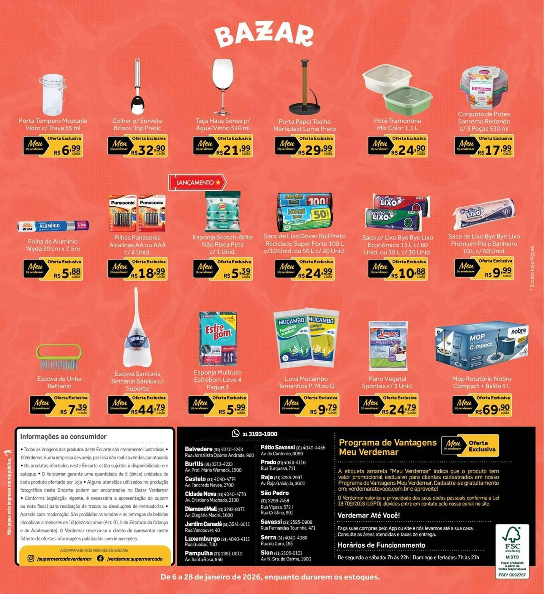 Encarte de Catálogo Verdemar Supermercado 6 de janeiro até 28 de janeiro 2026 - Pagina 20