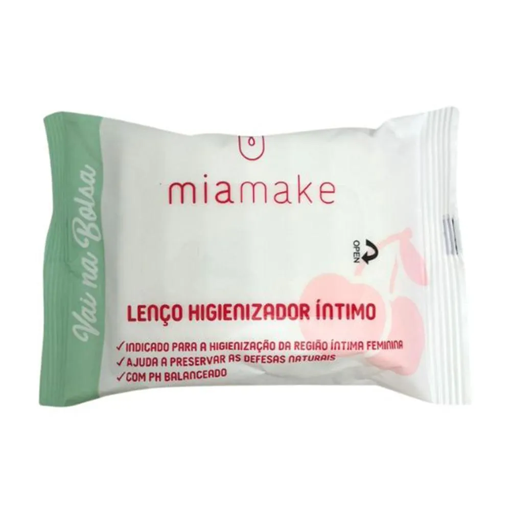 Lenço Higienizador Íntimo Vai Na Bolsa 42g Ref.465 Mia Make