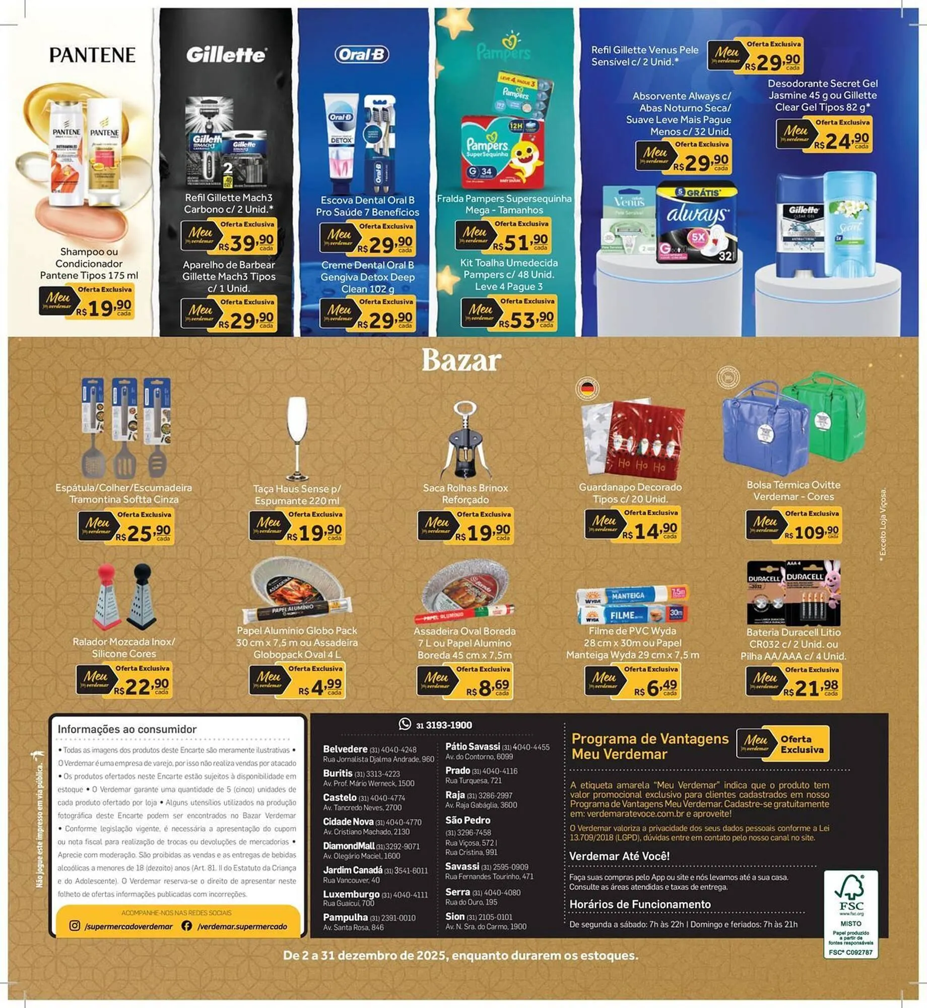 Encarte de Catálogo Verdemar Supermercado 3 de dezembro até 3 de janeiro 2026 - Pagina 44