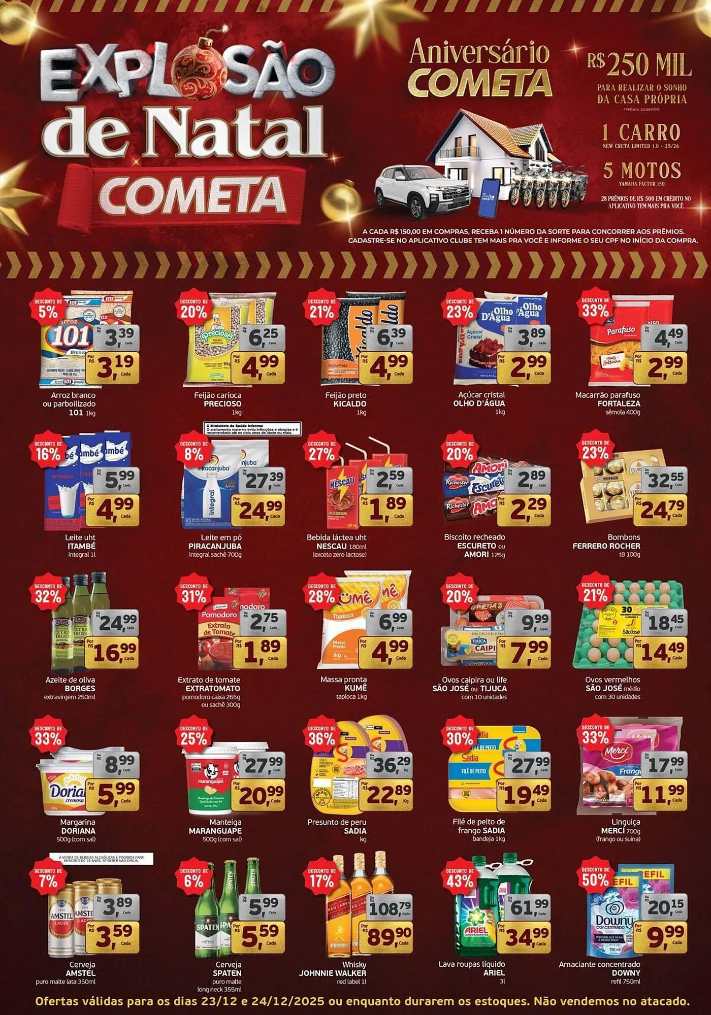 Encarte de Encarte Cometa Supermercados 23 de dezembro até 24 de dezembro 2025 - Pagina 1