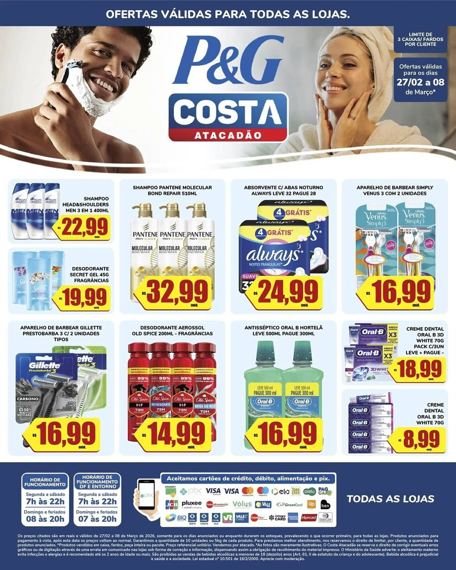 Encarte de Tabloide Costa Atacadão 27 de fevereiro até 8 de março 2026 - Pagina 1