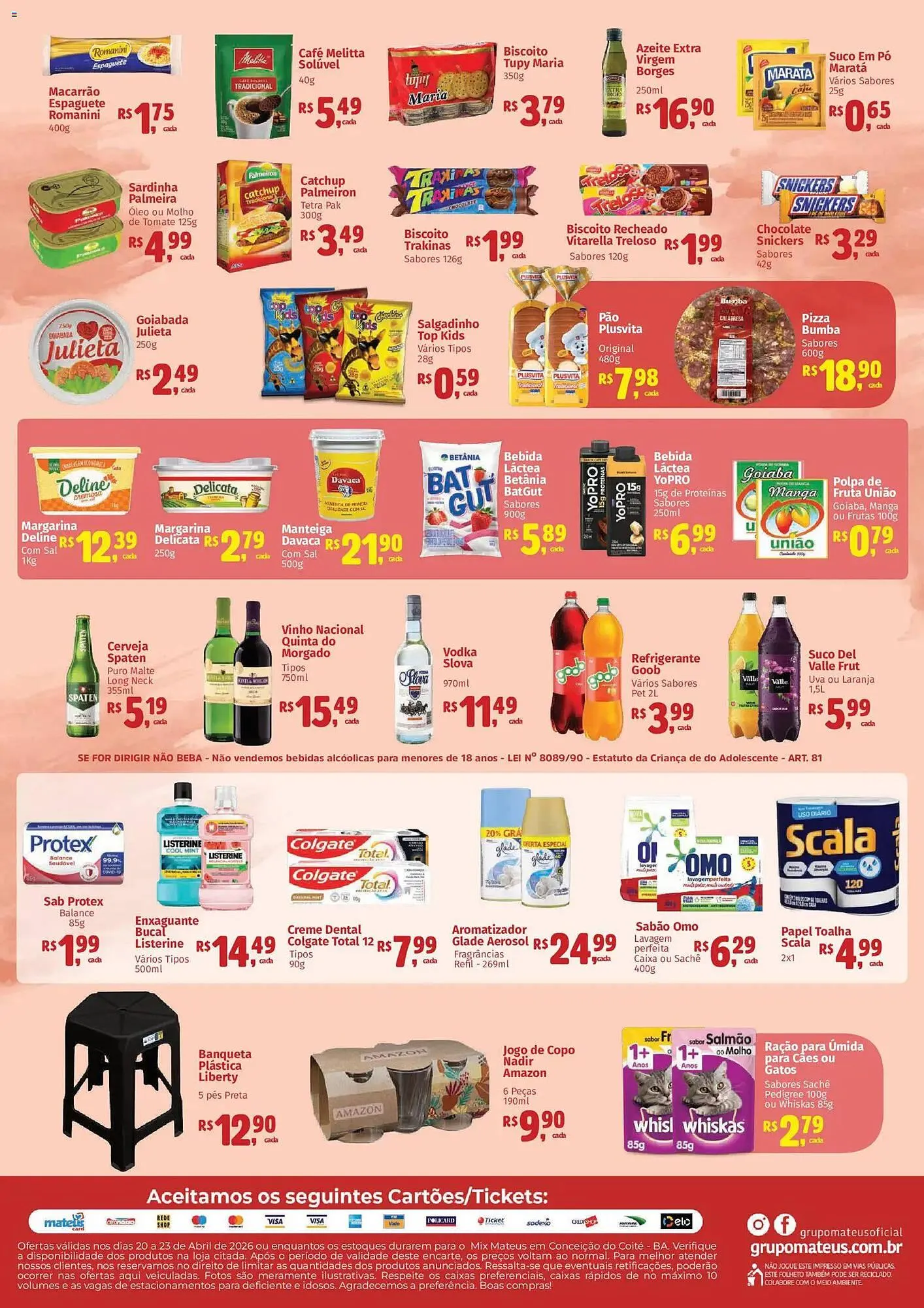 Encarte de Catálogo Supermercados Mateus 20 de abril até 23 de abril 2026 - Pagina 2