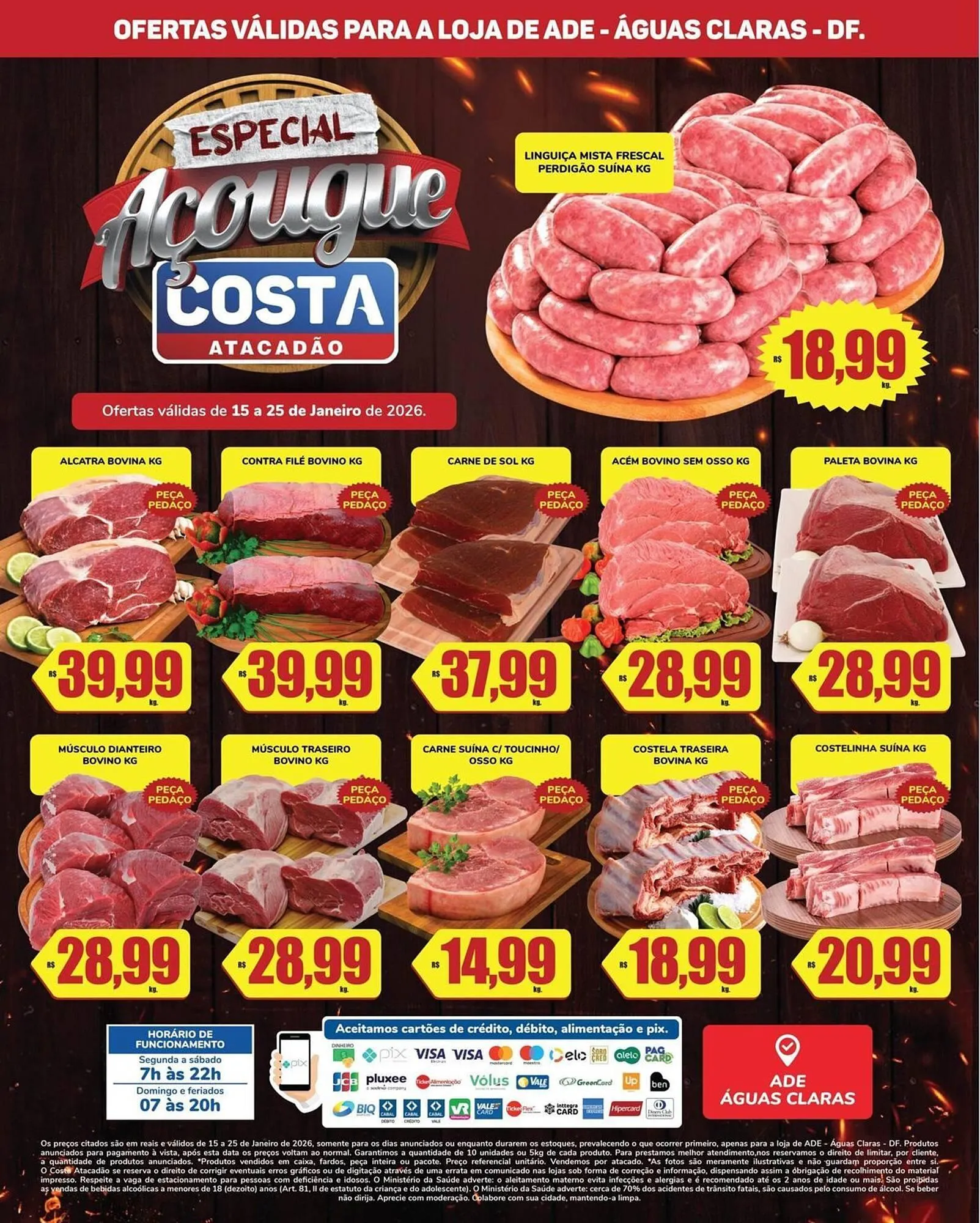Encarte de Tabloide Costa Atacadão 15 de janeiro até 25 de janeiro 2026 - Pagina 1