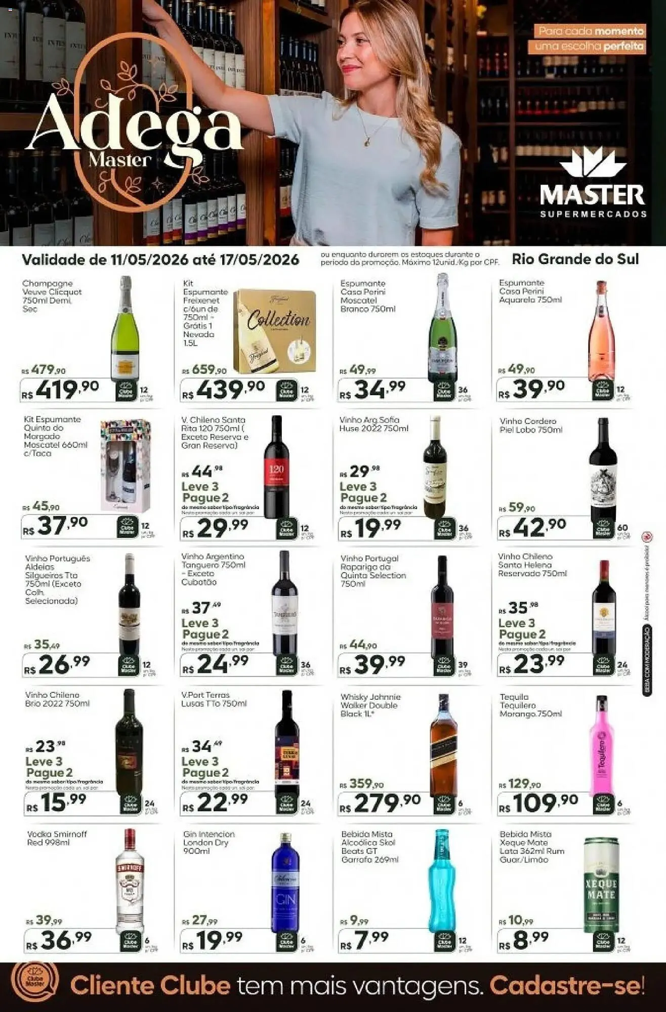 Encarte de Folheto Master Supermercados 11 de maio até 17 de maio 2026 - Pagina 1