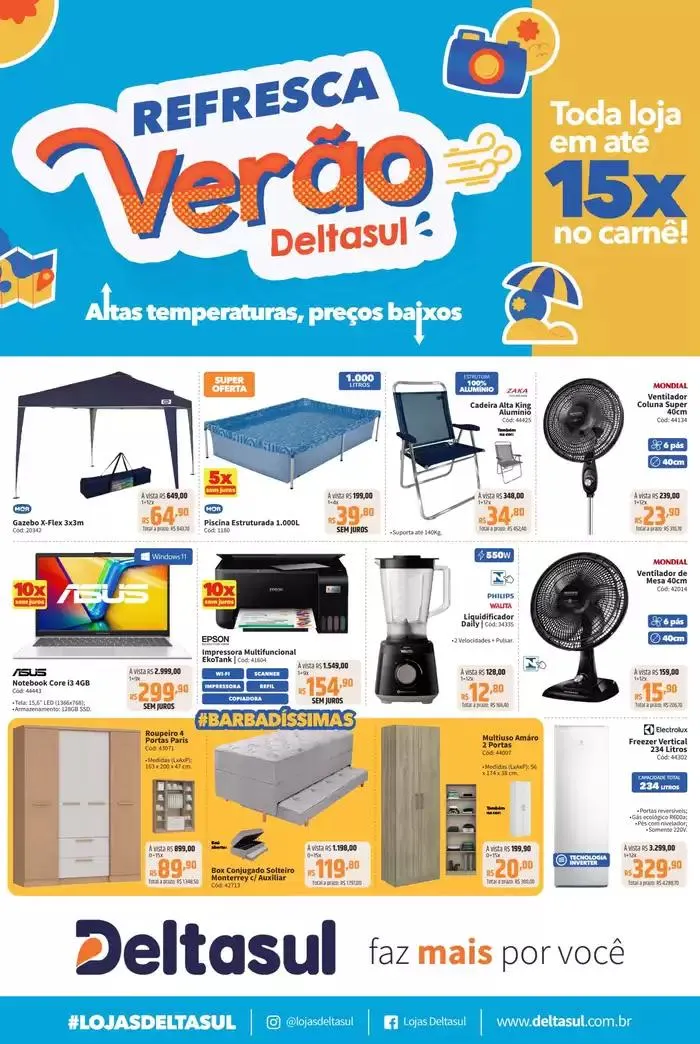 Encarte de Refresca Verão Deltasul 3 de fevereiro até 18 de fevereiro 2025 - Pagina 1