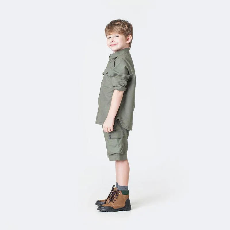 Bota Infantil Menino Aventura Caqui