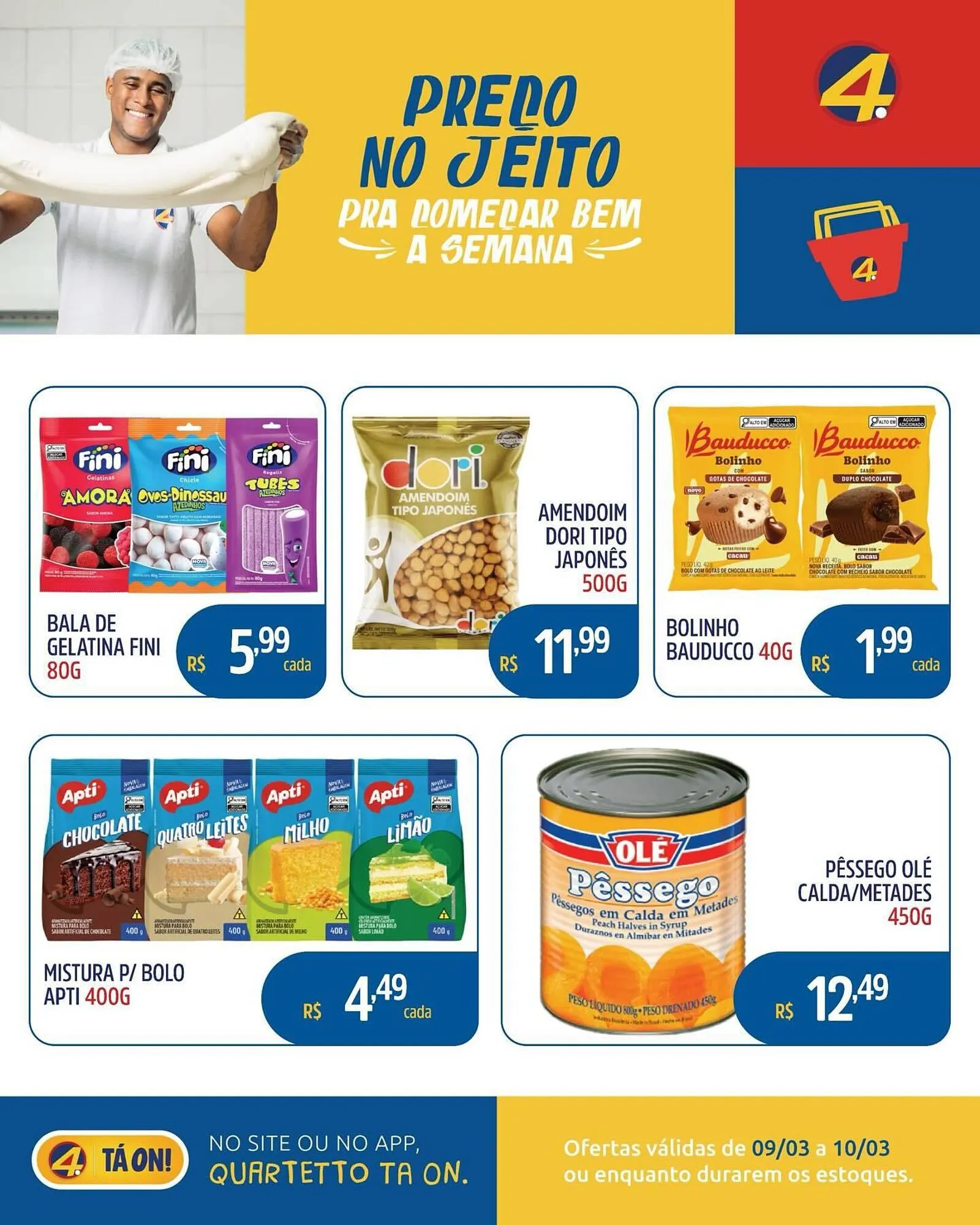 Encarte de Catálogo Quartetto Supermercados 9 de março até 10 de março 2026 - Pagina 3