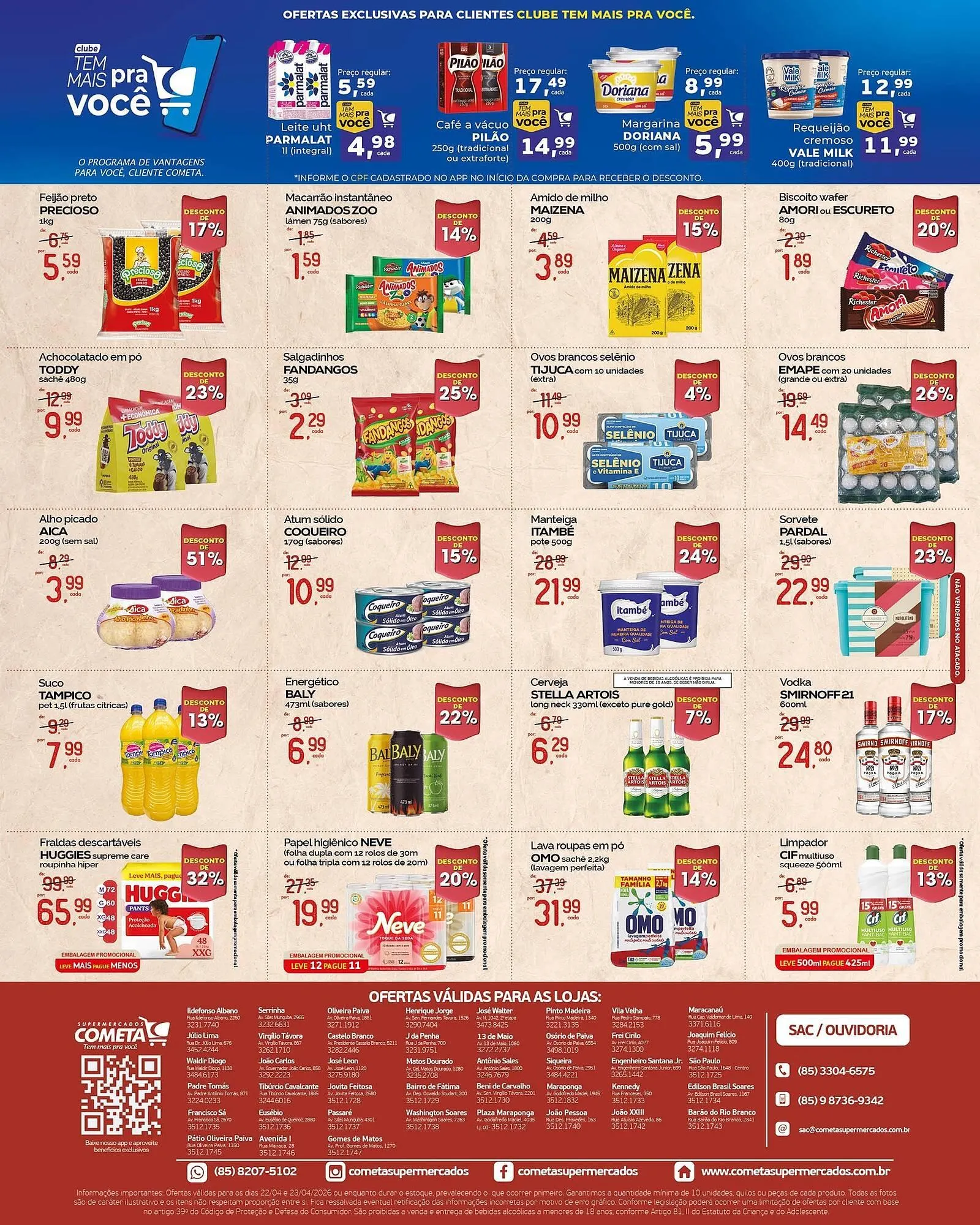 Encarte de Encarte Cometa Supermercados 22 de abril até 23 de abril 2026 - Pagina 2