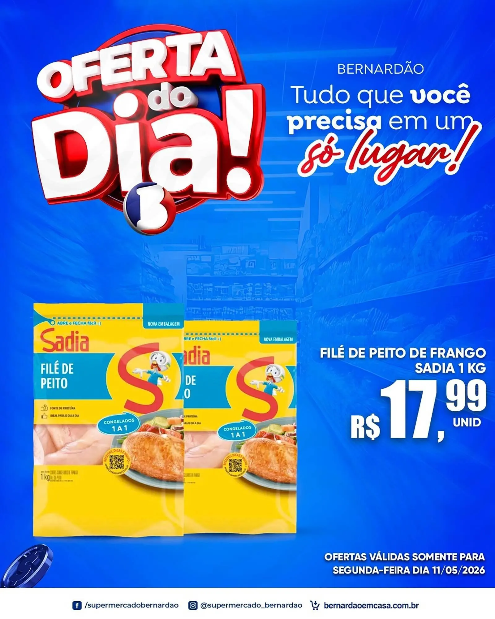 Encarte de Catálogo Supermercado Bernardão 11 de maio até 11 de maio 2026 - Pagina 1