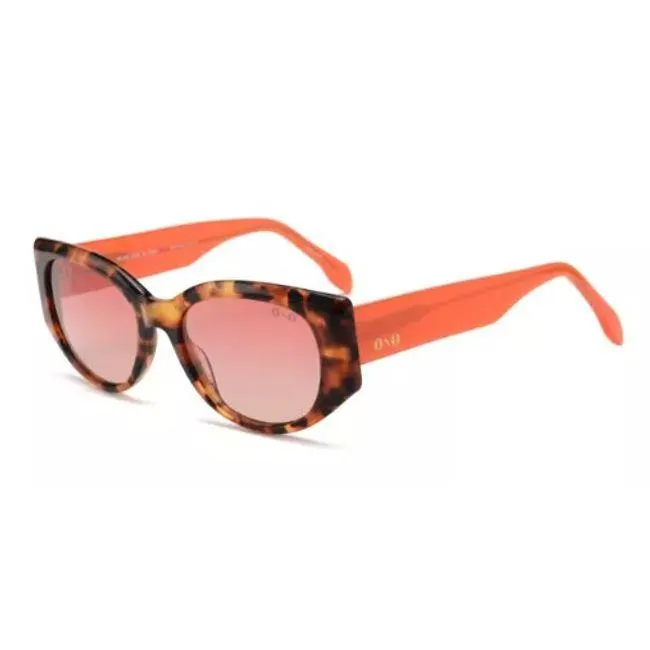 Óculos de sol Ono, modelo ON0014S, cor Tortoise com Laranja, tamanho 54
