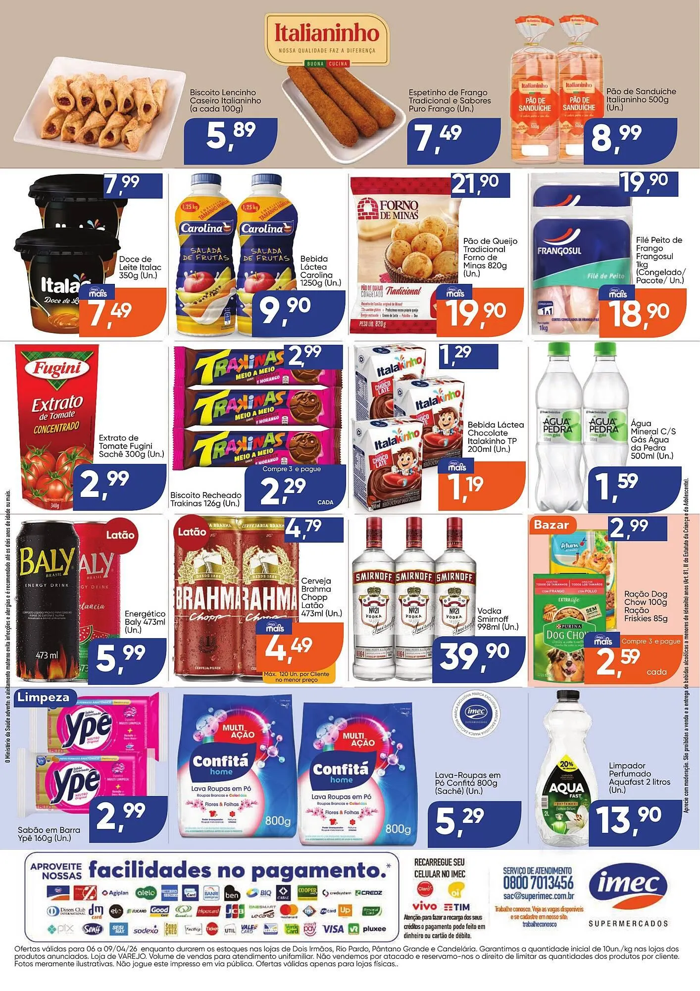 Encarte de Catálogo Imec Supermercados 6 de abril até 9 de abril 2026 - Pagina 2