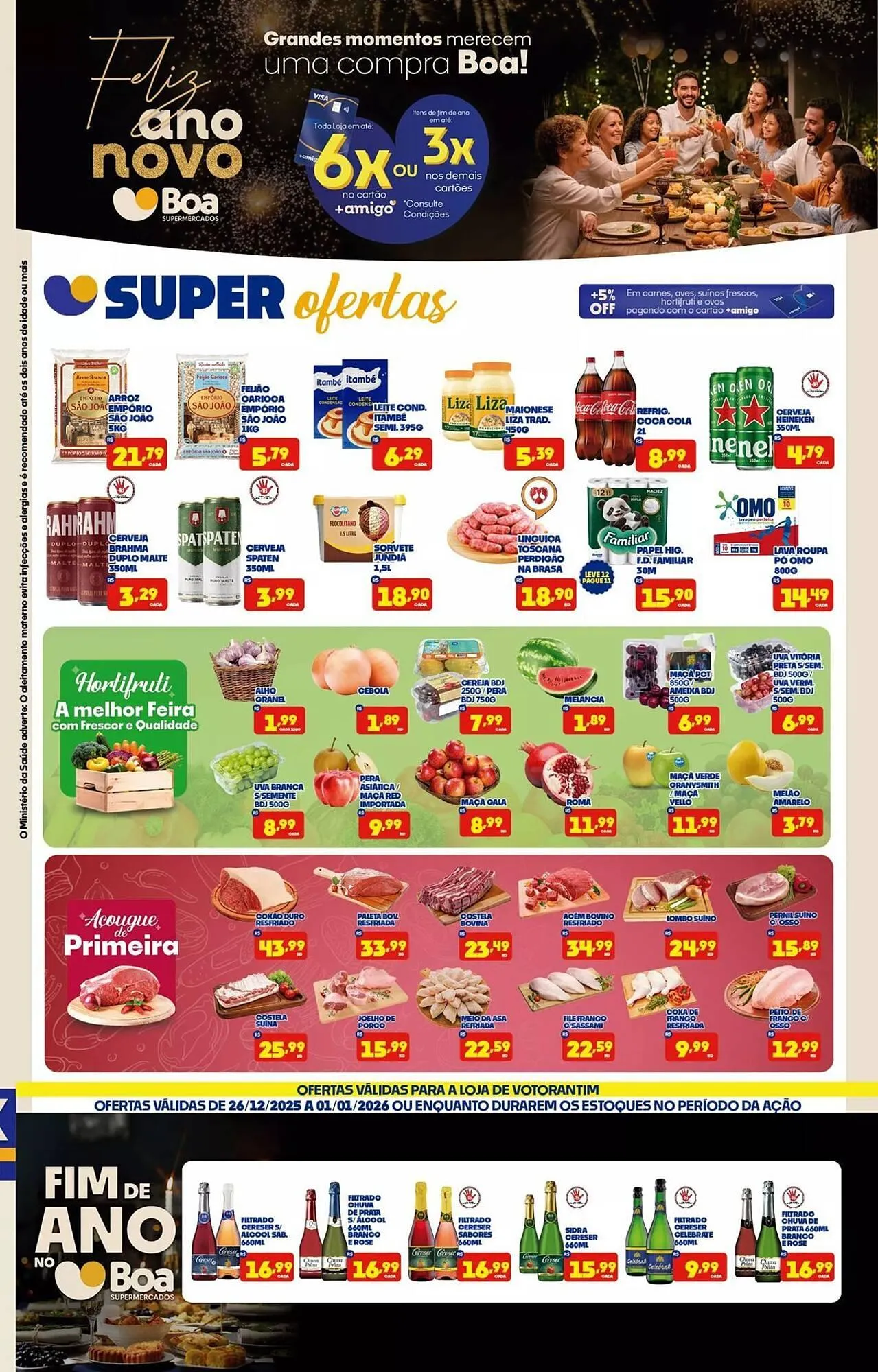 Encarte de Tabloide Boa Supermercados 26 de dezembro até 1 de janeiro 2026 - Pagina 1