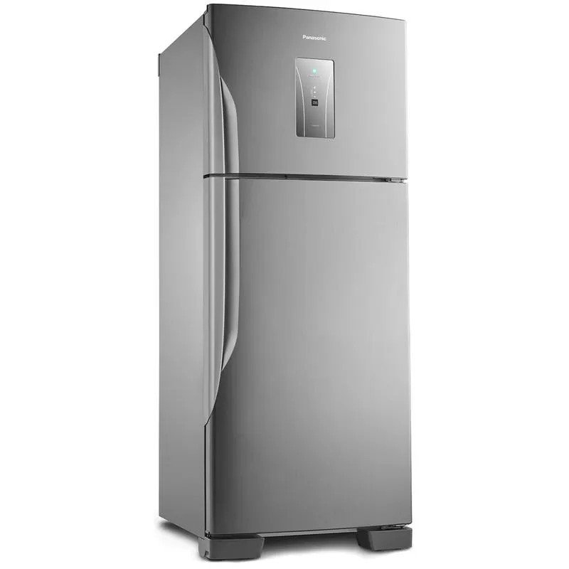 Geladeira / Refrigerador Panasonic Frost Free, Duplex, Econavi, 435L, Aço Escovado - NR-BT50BD3X