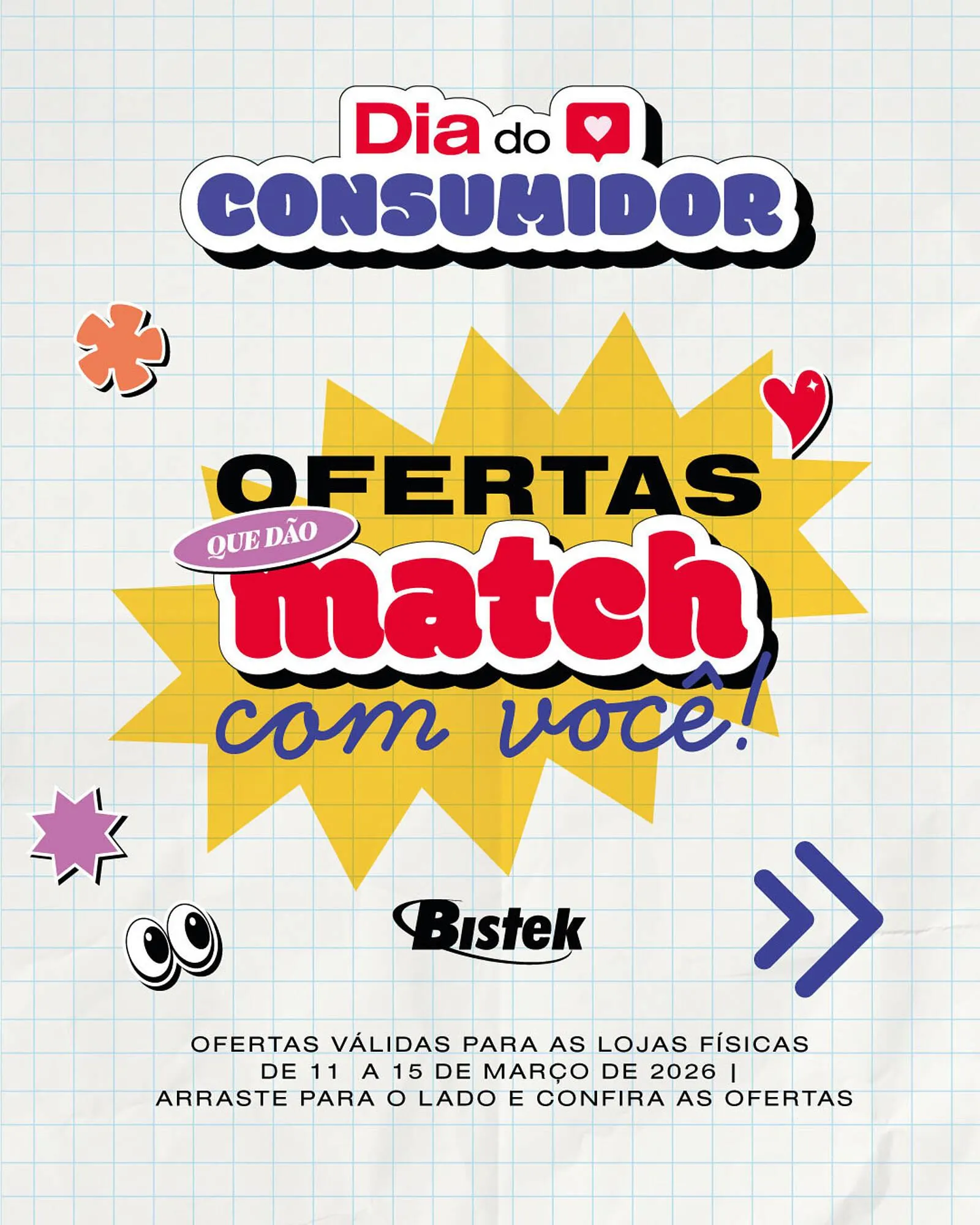 Encarte de Encarte Bistek Supermercados 11 de março até 15 de março 2026 - Pagina 1