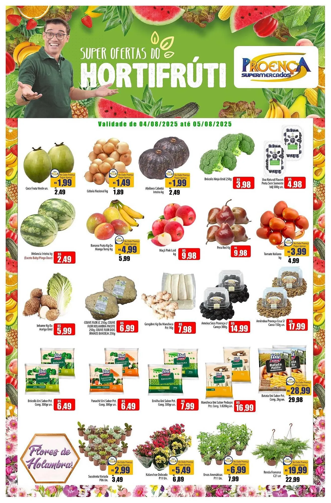 Encarte de Catálogo Proença Supermercados 4 de agosto até 5 de agosto 2025 - Pagina 1