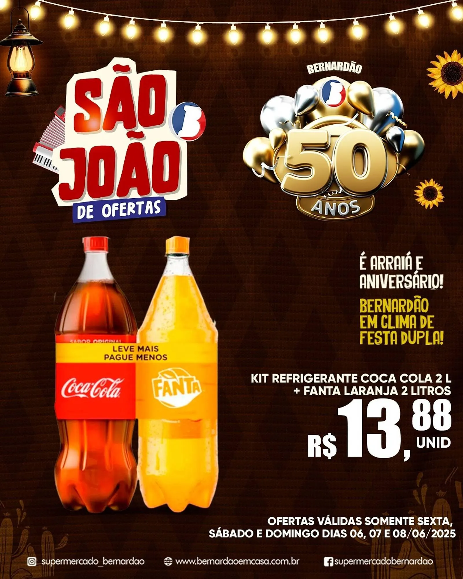 Encarte de Catálogo Supermercado Bernardão 6 de junho até 7 de junho 2025 - Pagina 1