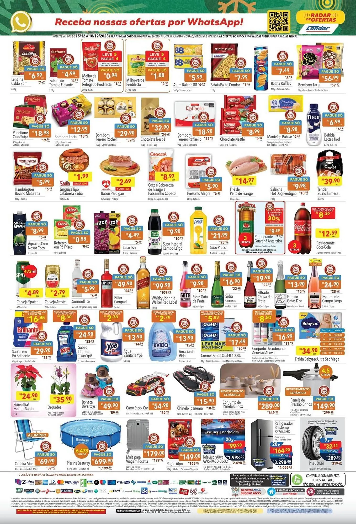 Encarte de Catálogo Supermercados Condor 15 de dezembro até 18 de dezembro 2025 - Pagina 2