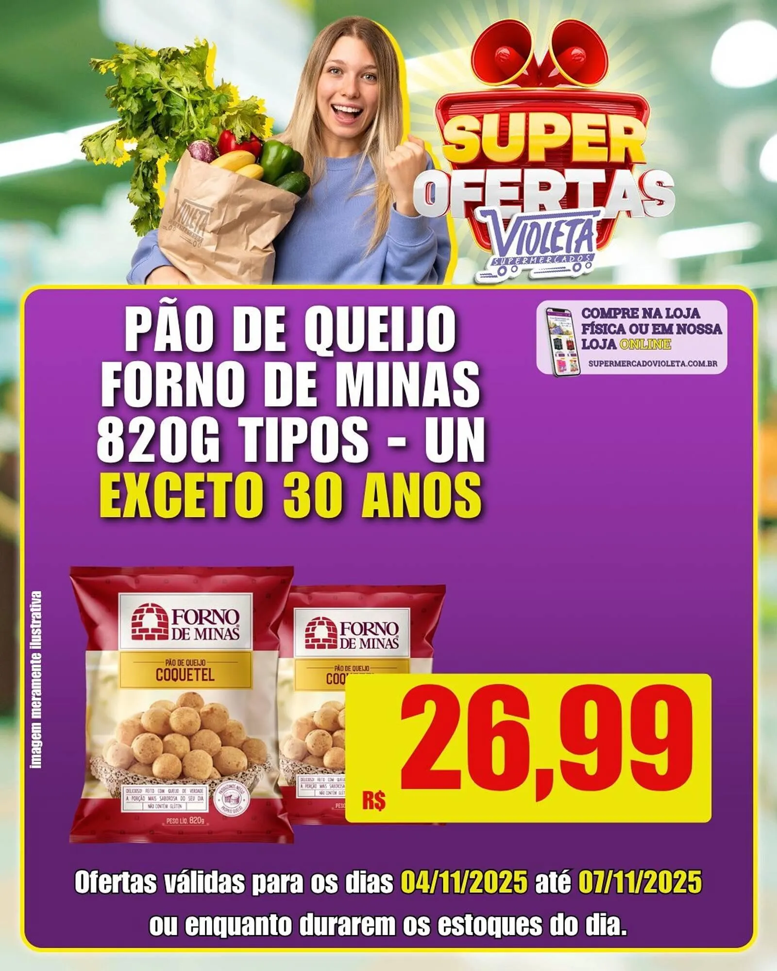 Encarte de Catálogo Violeta Supermercados 4 de novembro até 7 de novembro 2025 - Pagina 3