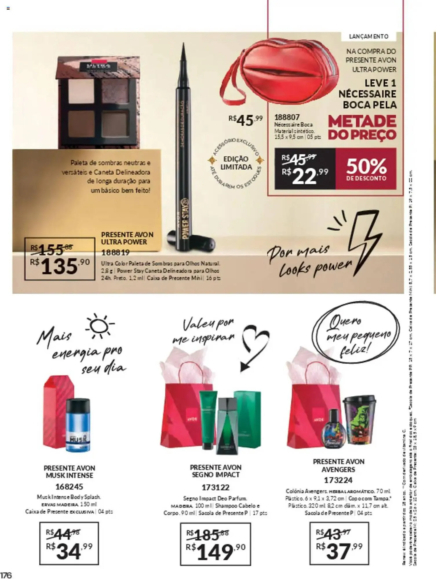 Encarte de Catálogo Avon 10 de março até 30 de junho 2025 - Pagina 176